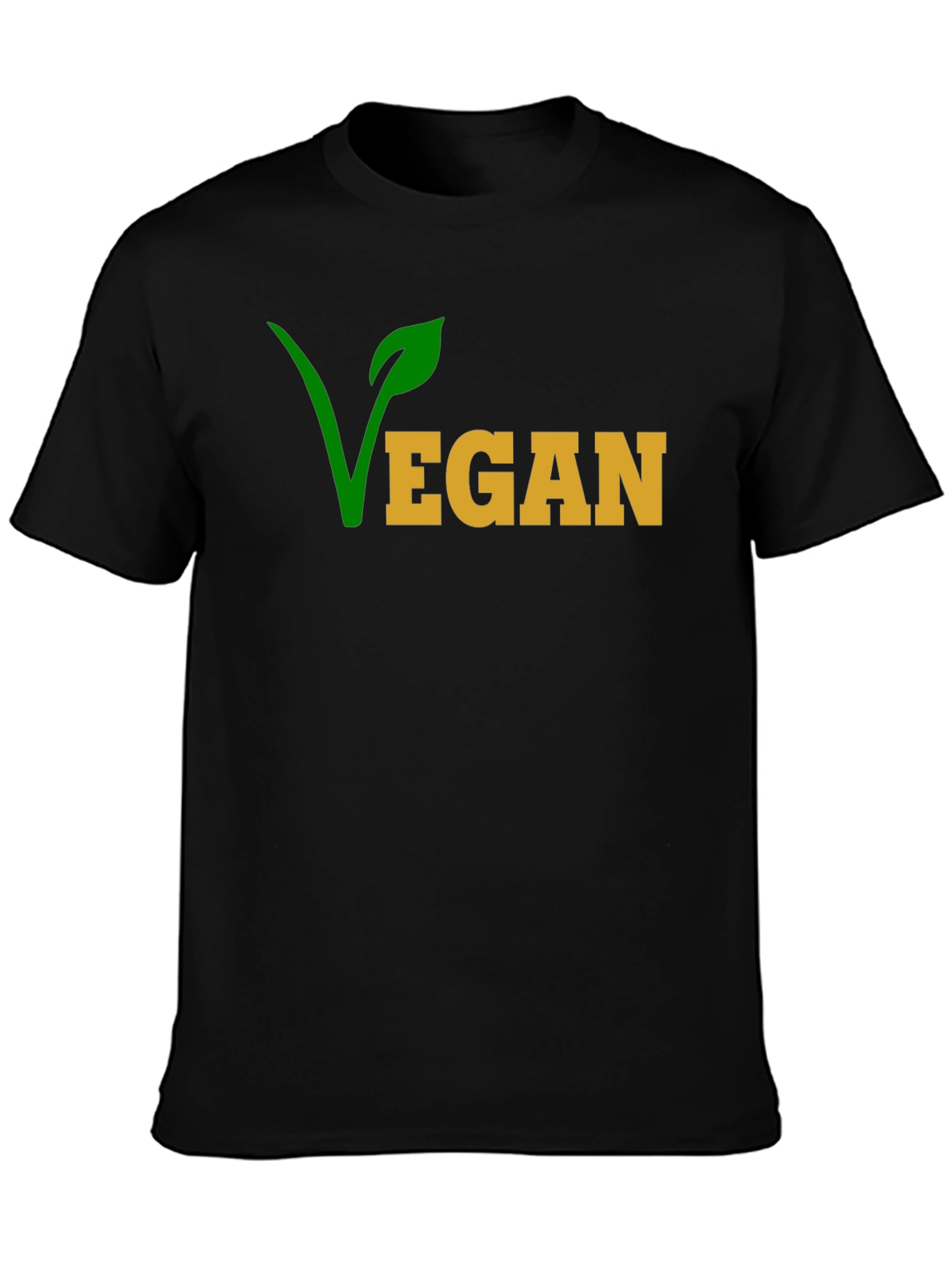 Black Vegan T-Shirt - Stylish & Sustainable view 3