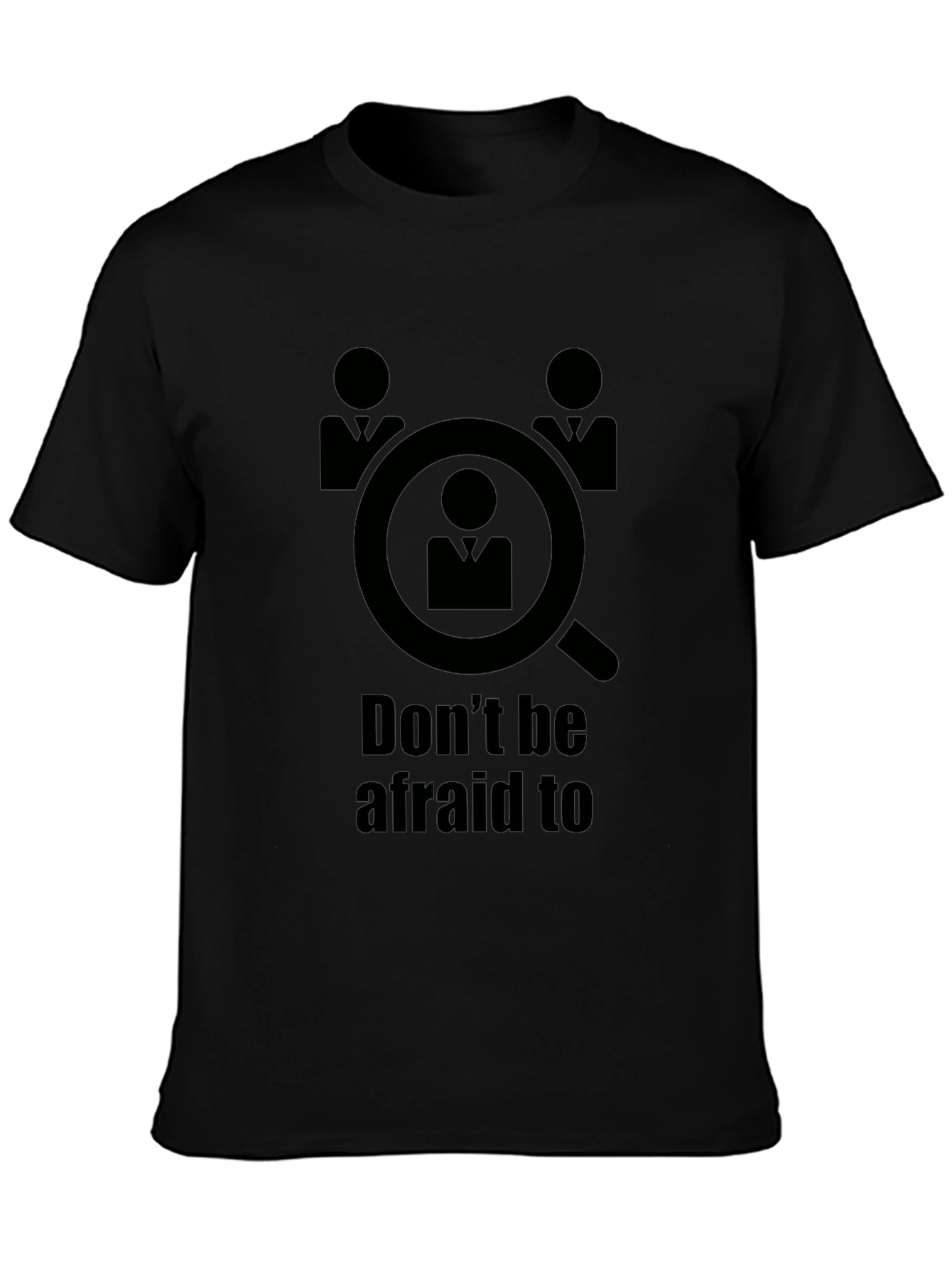 Black Don't Be Afraid to be Searched T-Shirt view 3