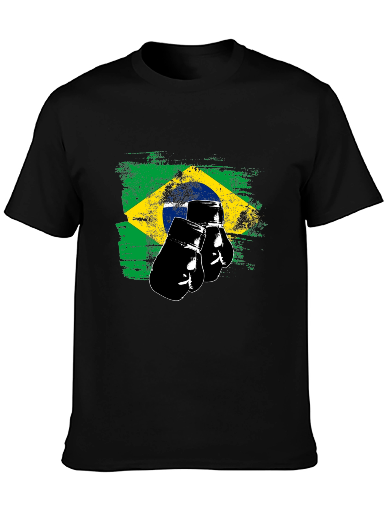 Black Brazil Boxing T-Shirt view 3