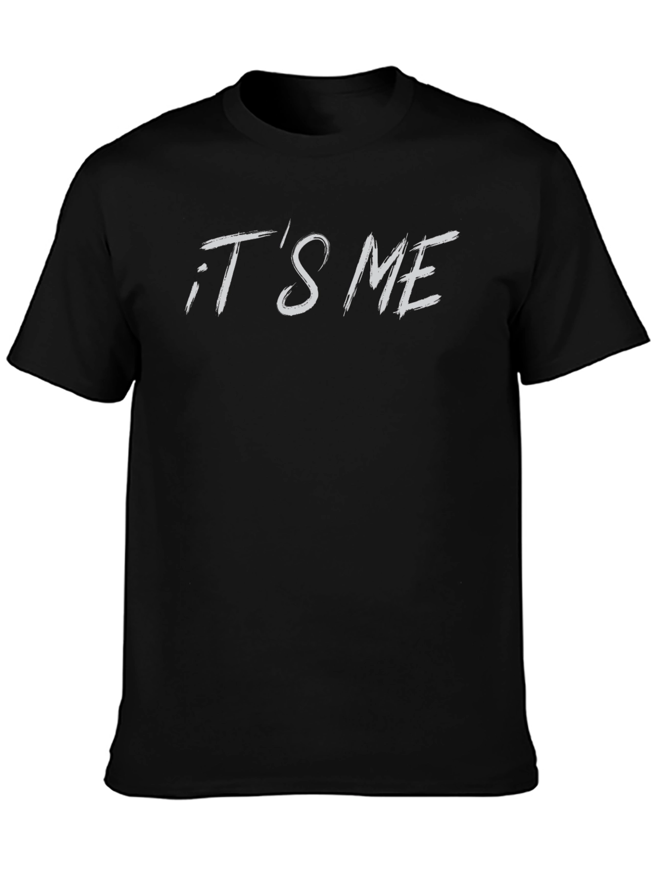 Black It's Me Graphic Tee - Stylish Black T-Shirt view 3