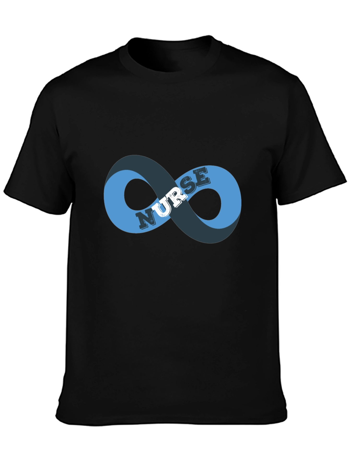 Black Nurse Infinity Symbol Graphic Tee - Black view 3