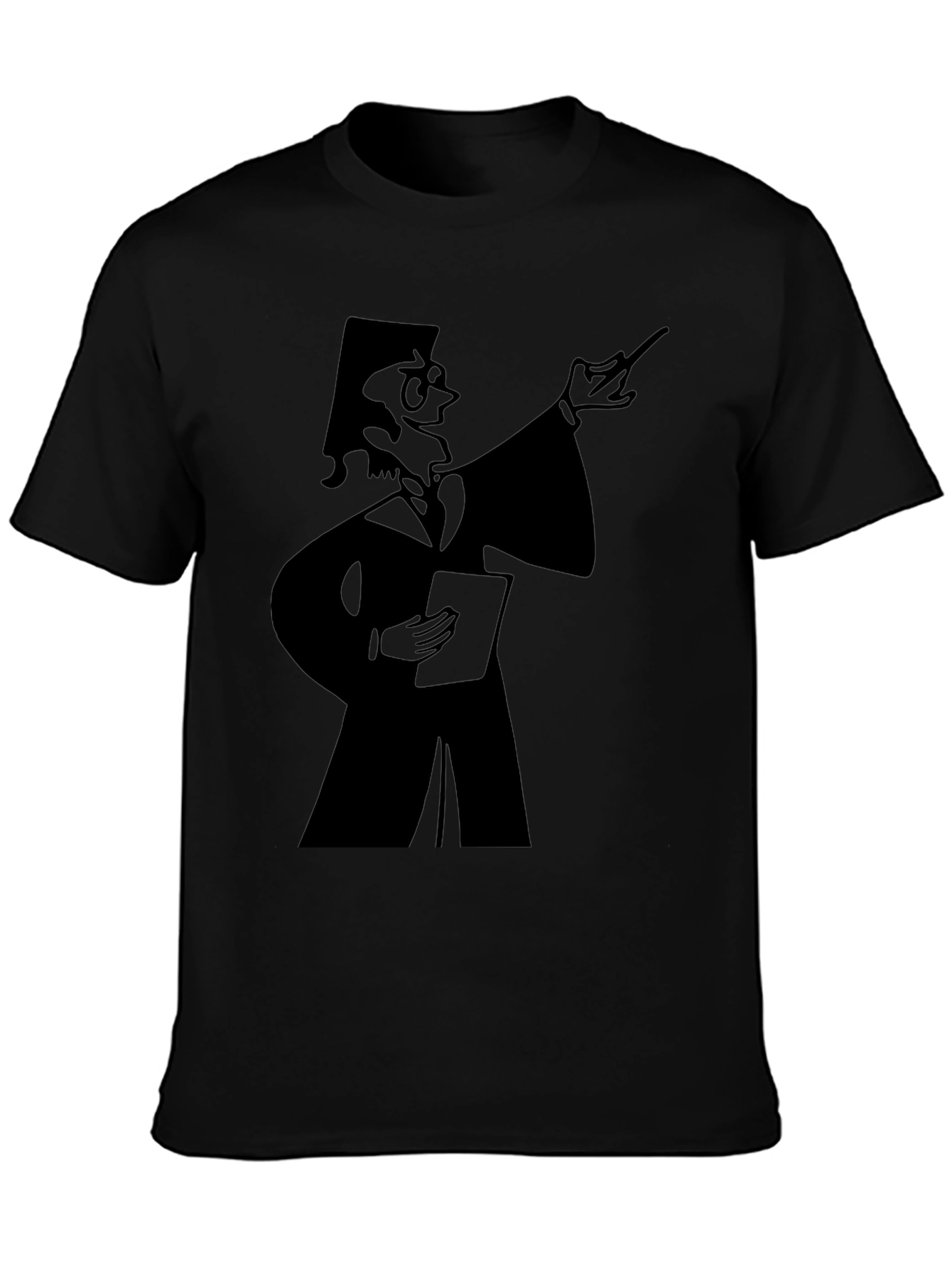 Professor Graphic Tee - Black Cotton T-Shirt - 3
