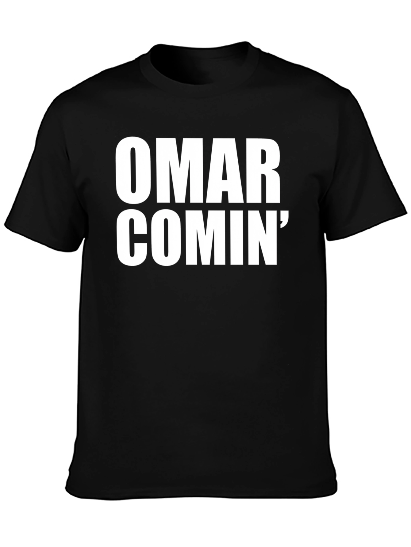 Black Omar Comin' T-Shirt view 3