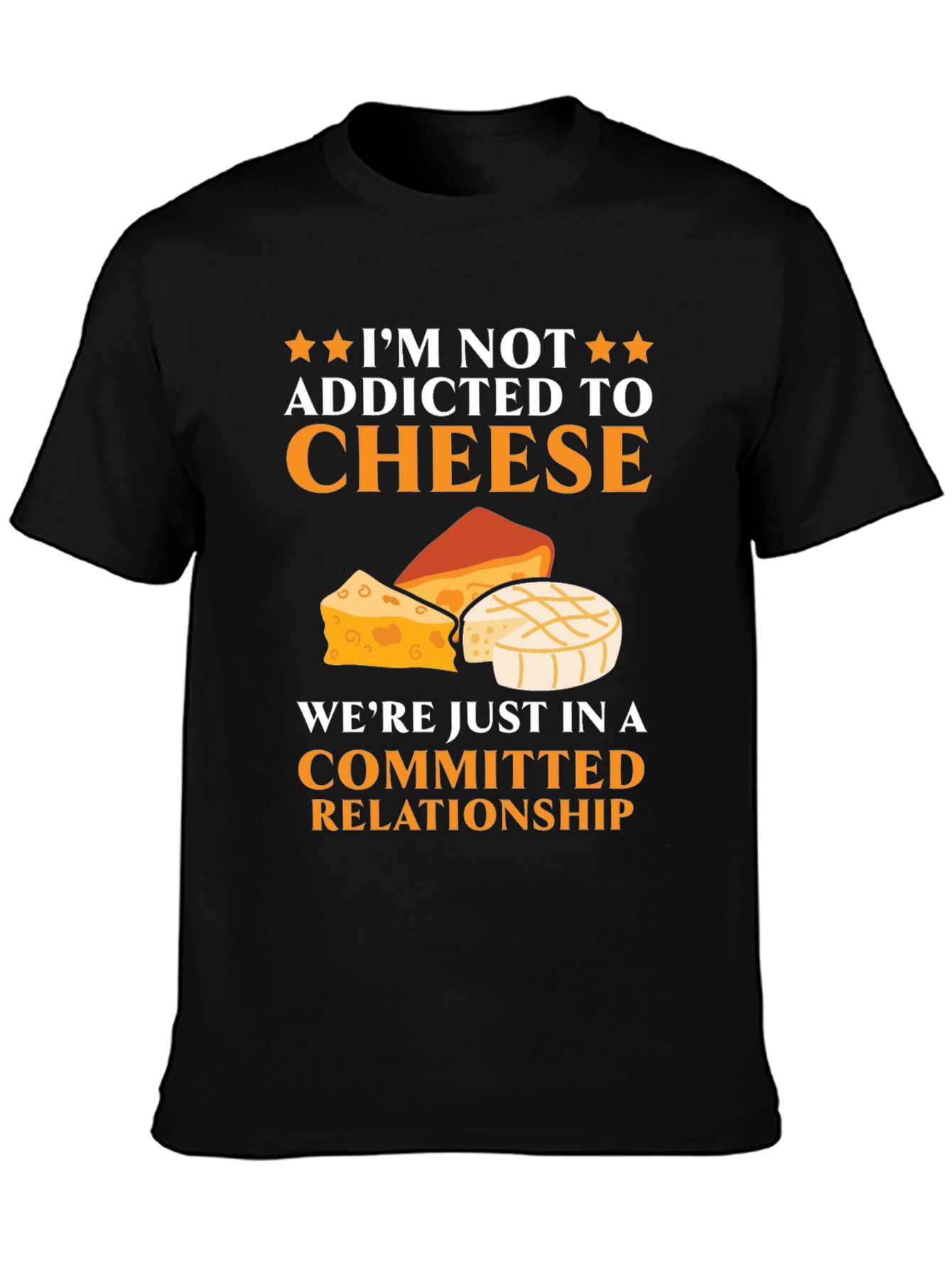 Black Cheese Lover T-Shirt Funny Relationship Tee view 3