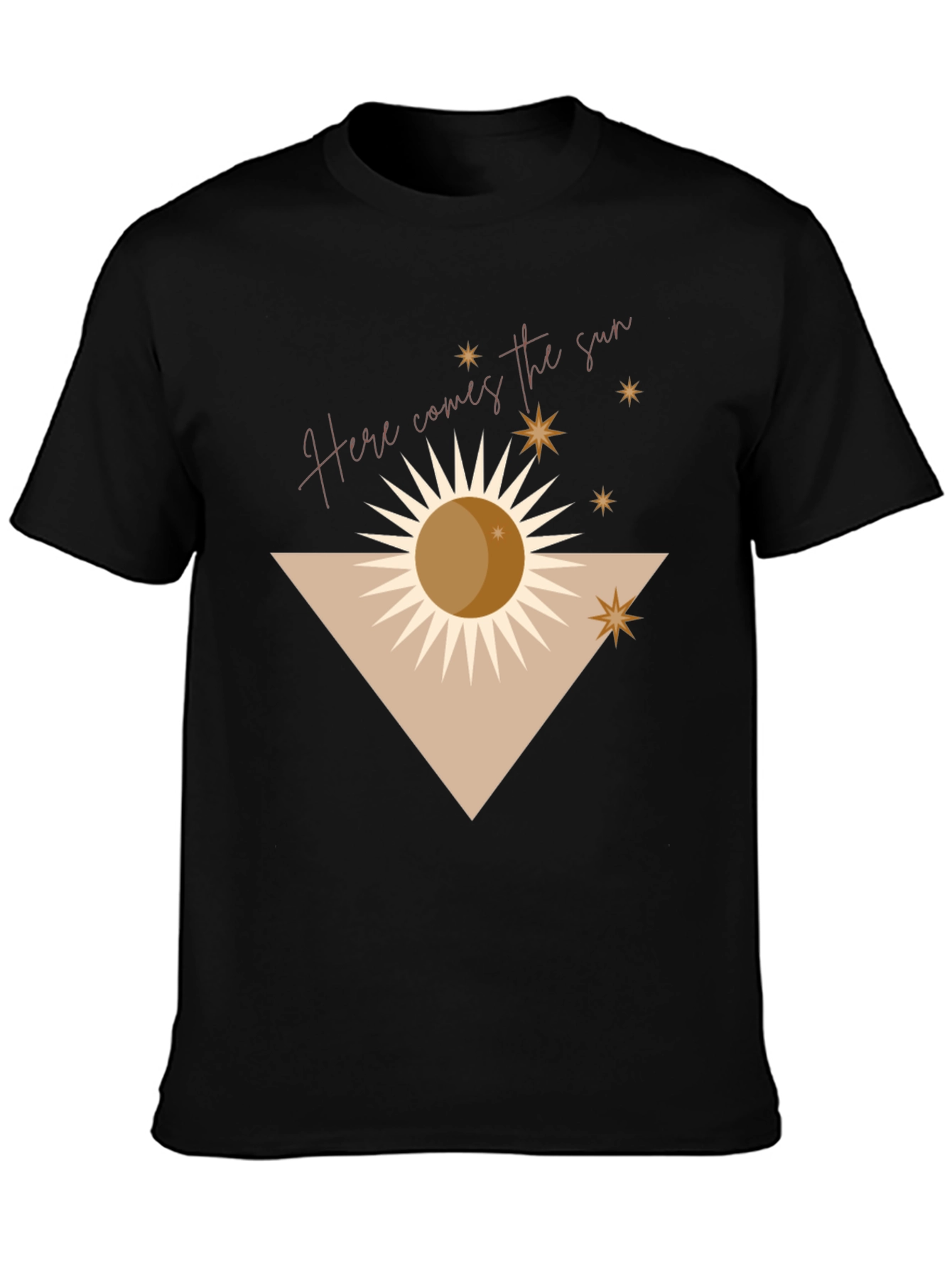 Black Here Comes The Sun Graphic Tee view 3