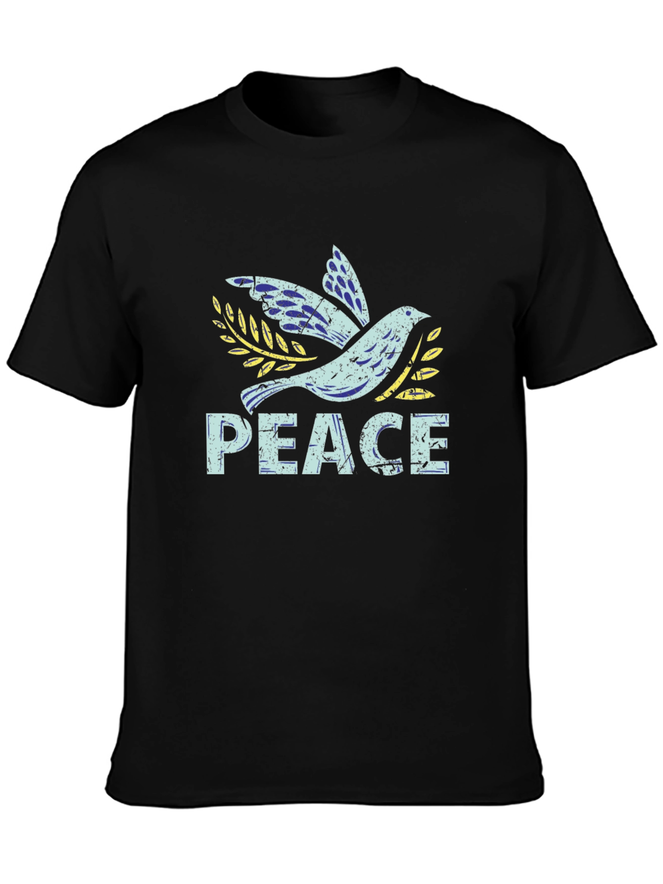 Black Peace Dove Graphic Tee - Unisex Soft Cotton Blend view 3