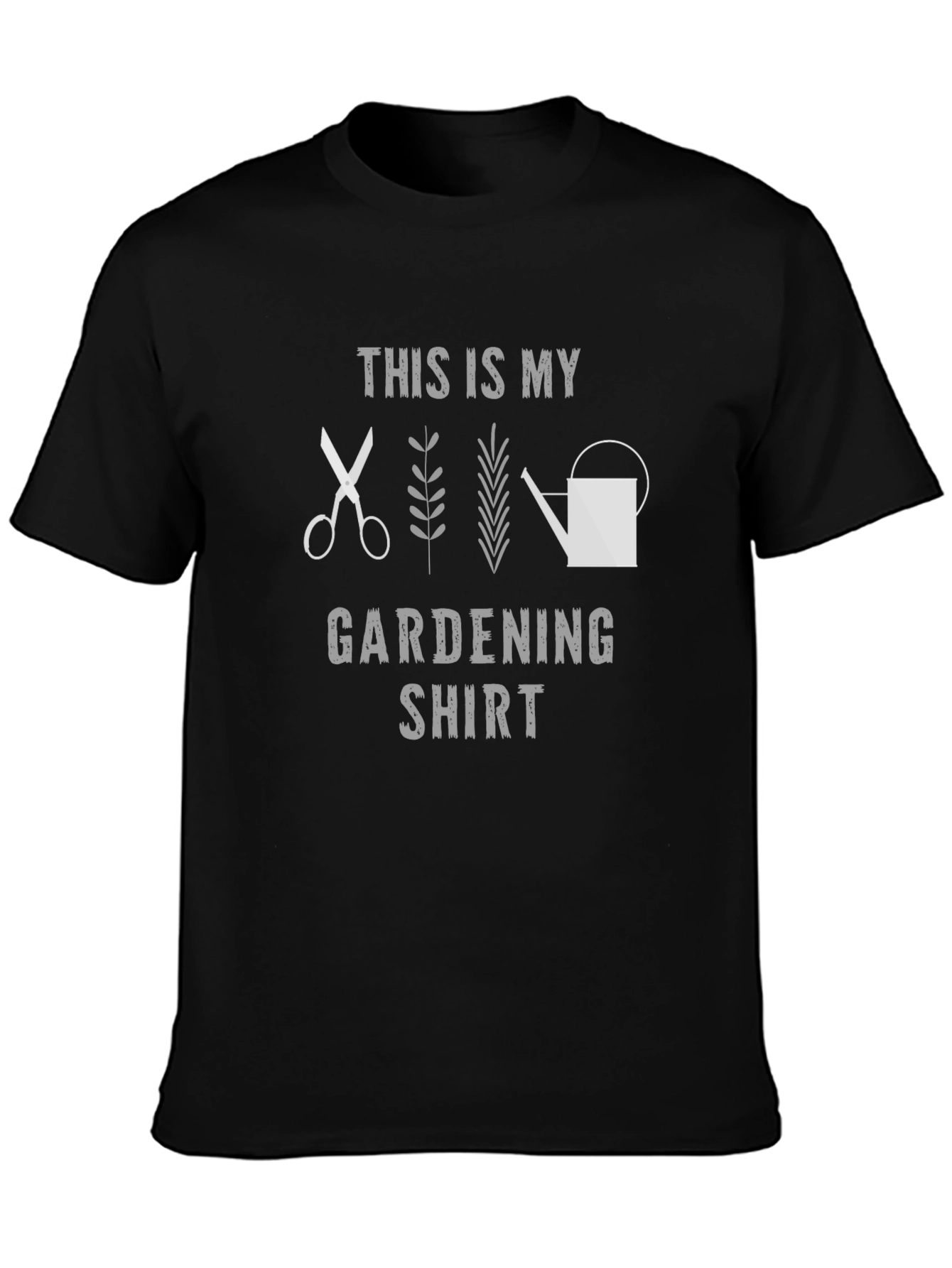 Black Gardening Shirt - Gardener T-Shirt view 3