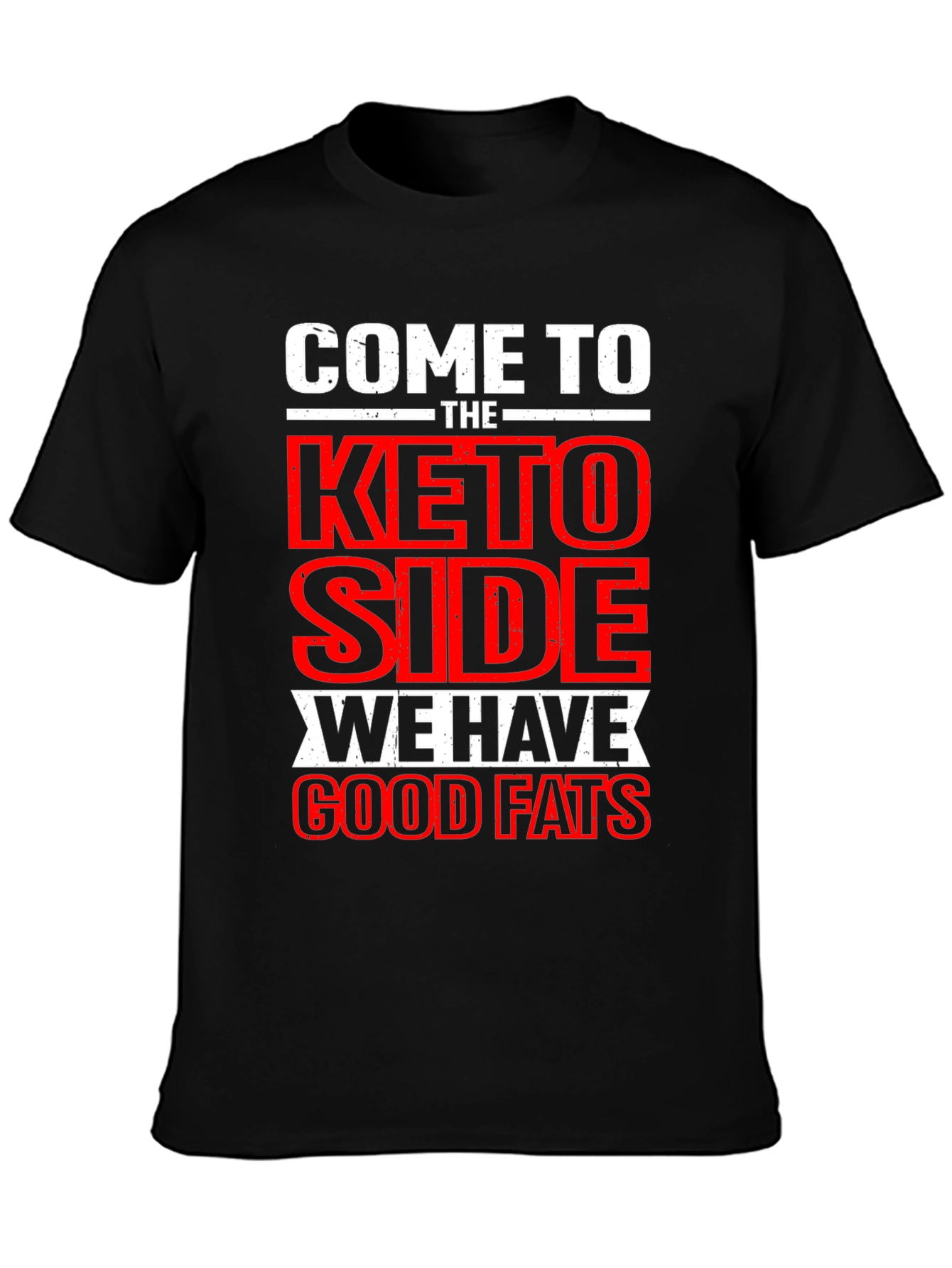 Black Come to the Keto Side Graphic T-Shirt view 3