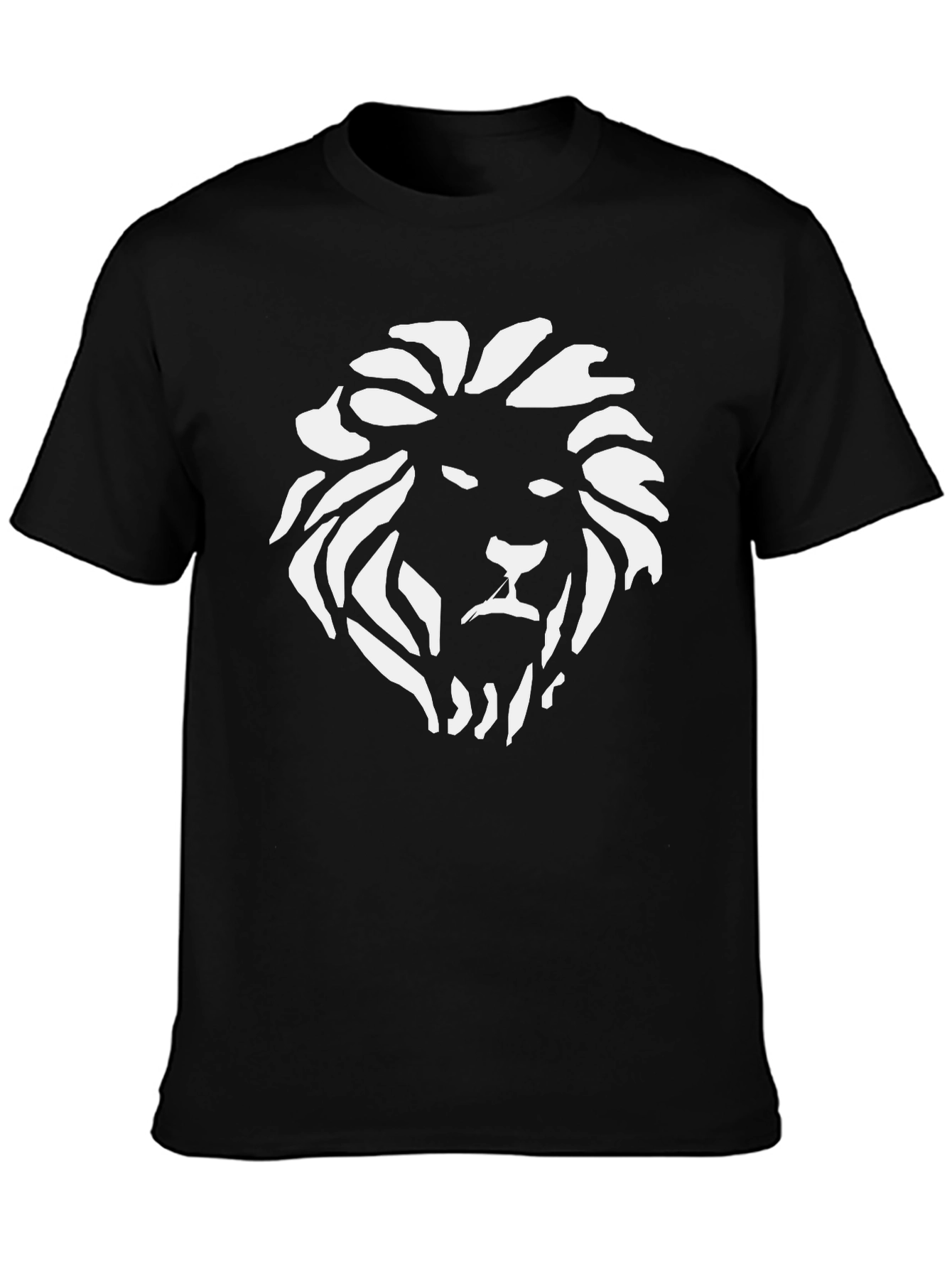 Black Lion Graphic Black T-Shirt - Bold & Stylish view 3