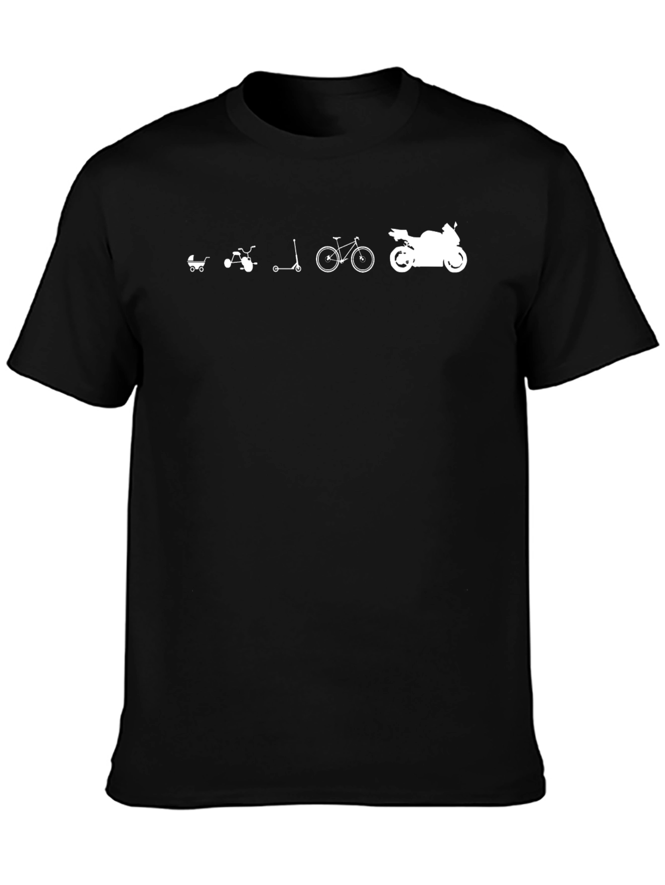 Black Evolution of Ride Black T-Shirt view 3