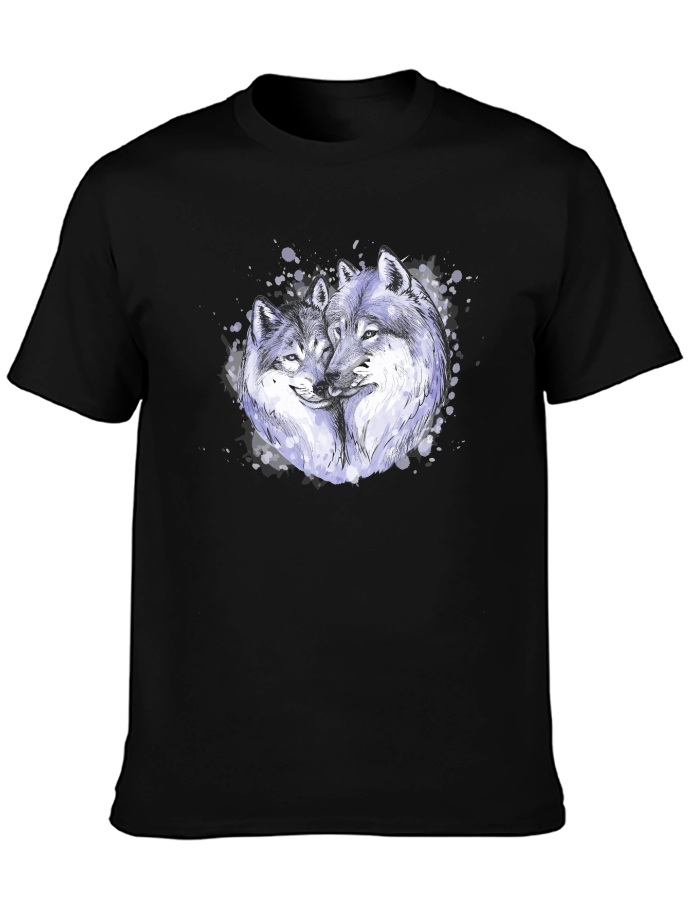 Black Wolf Love T-Shirt view 3