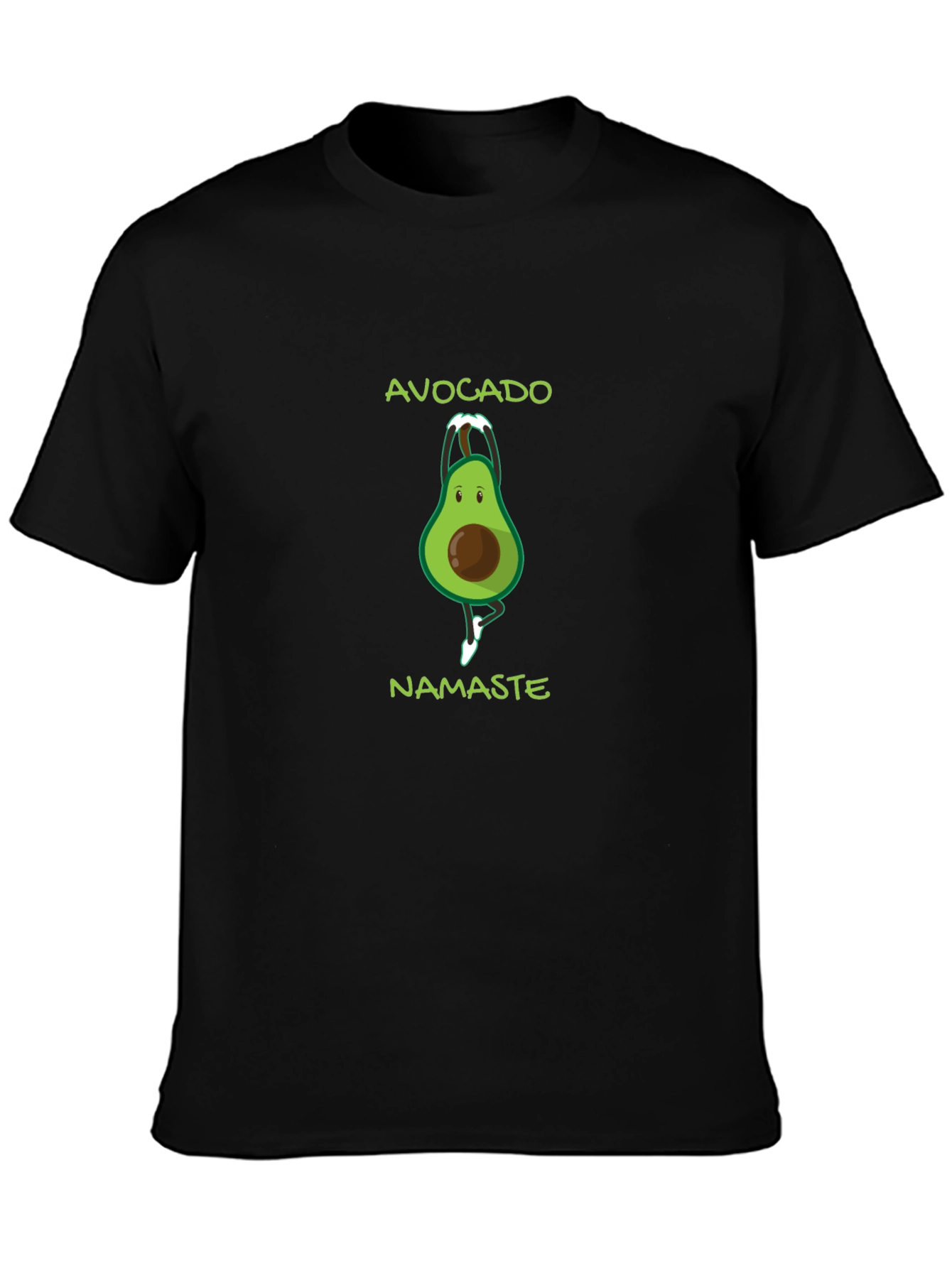 Black Avocado Namaste Yoga T-Shirt view 3