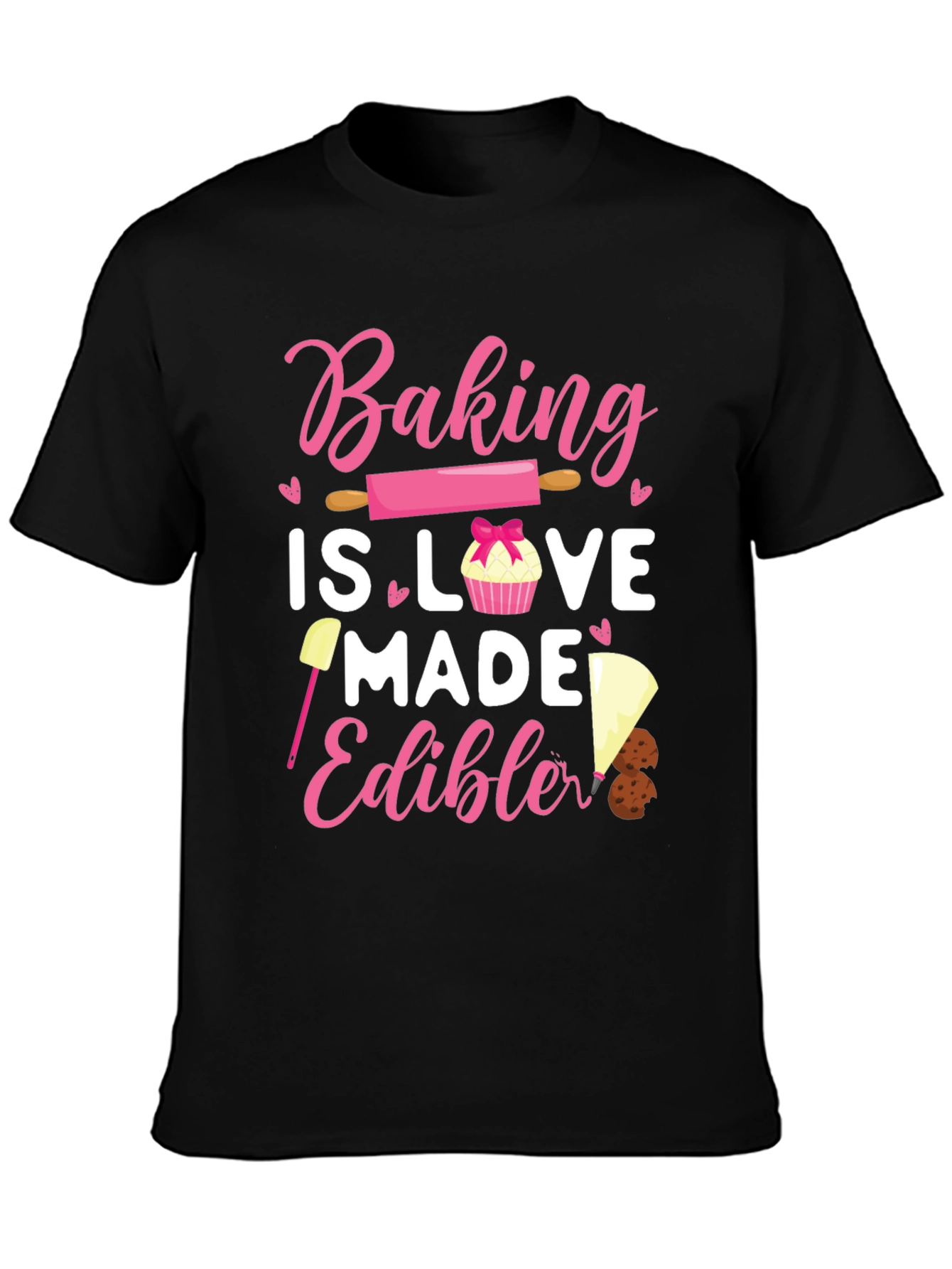 Black Baking is Love Made Edible Tee view 3