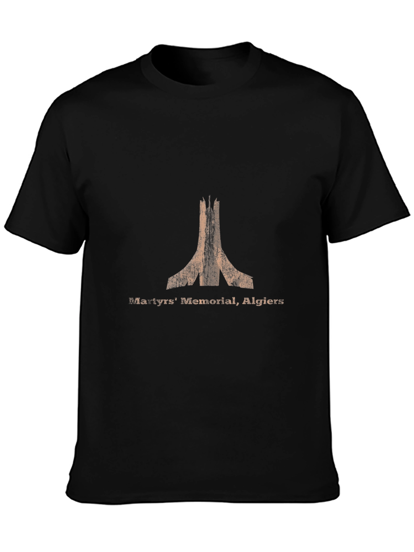 Black Martyrs' Memorial Algiers T-Shirt - Vintage Black Cotton Tee view 3
