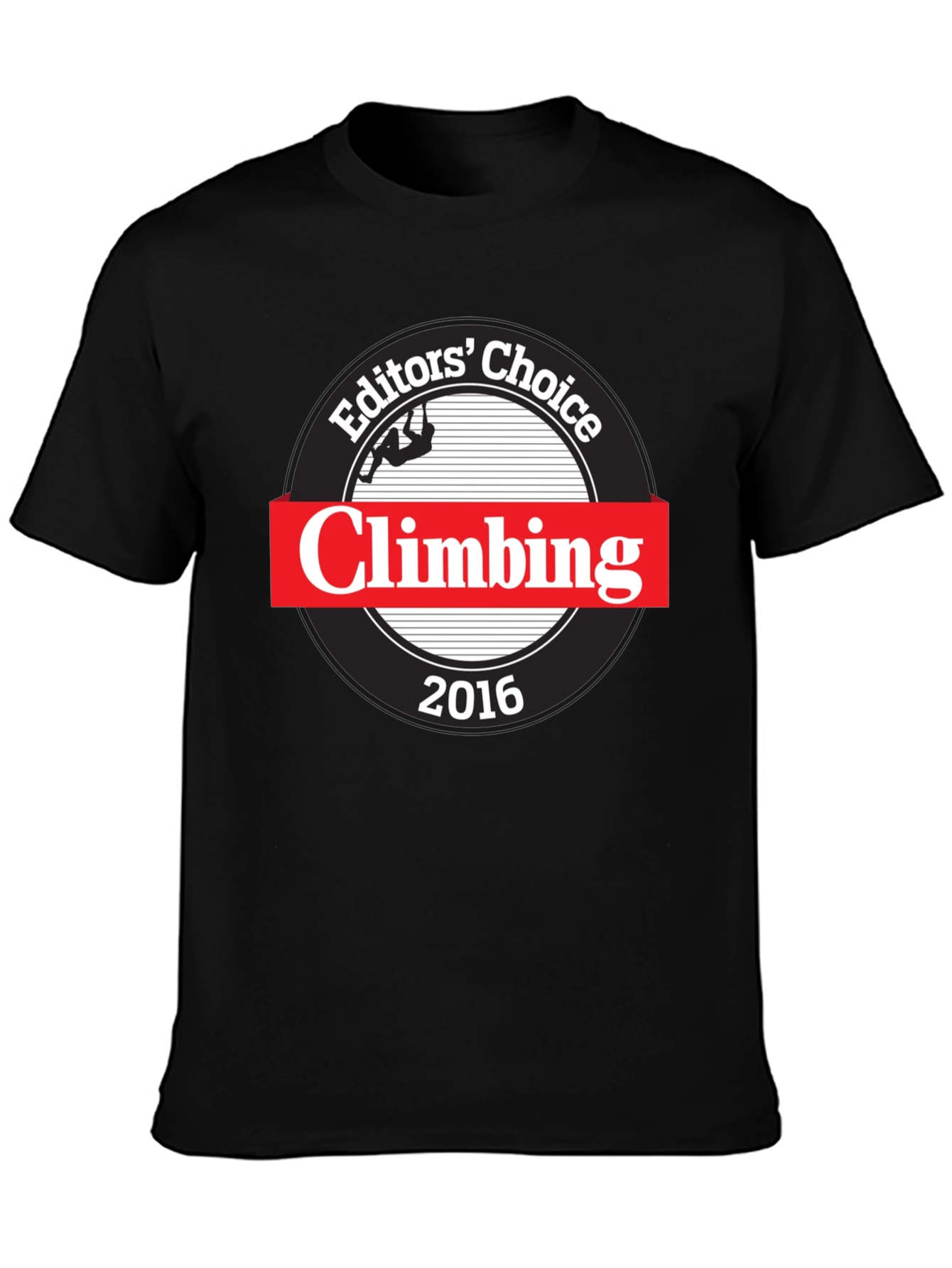 Black Editor's Choice Climbing 2016 Black T-Shirt view 3
