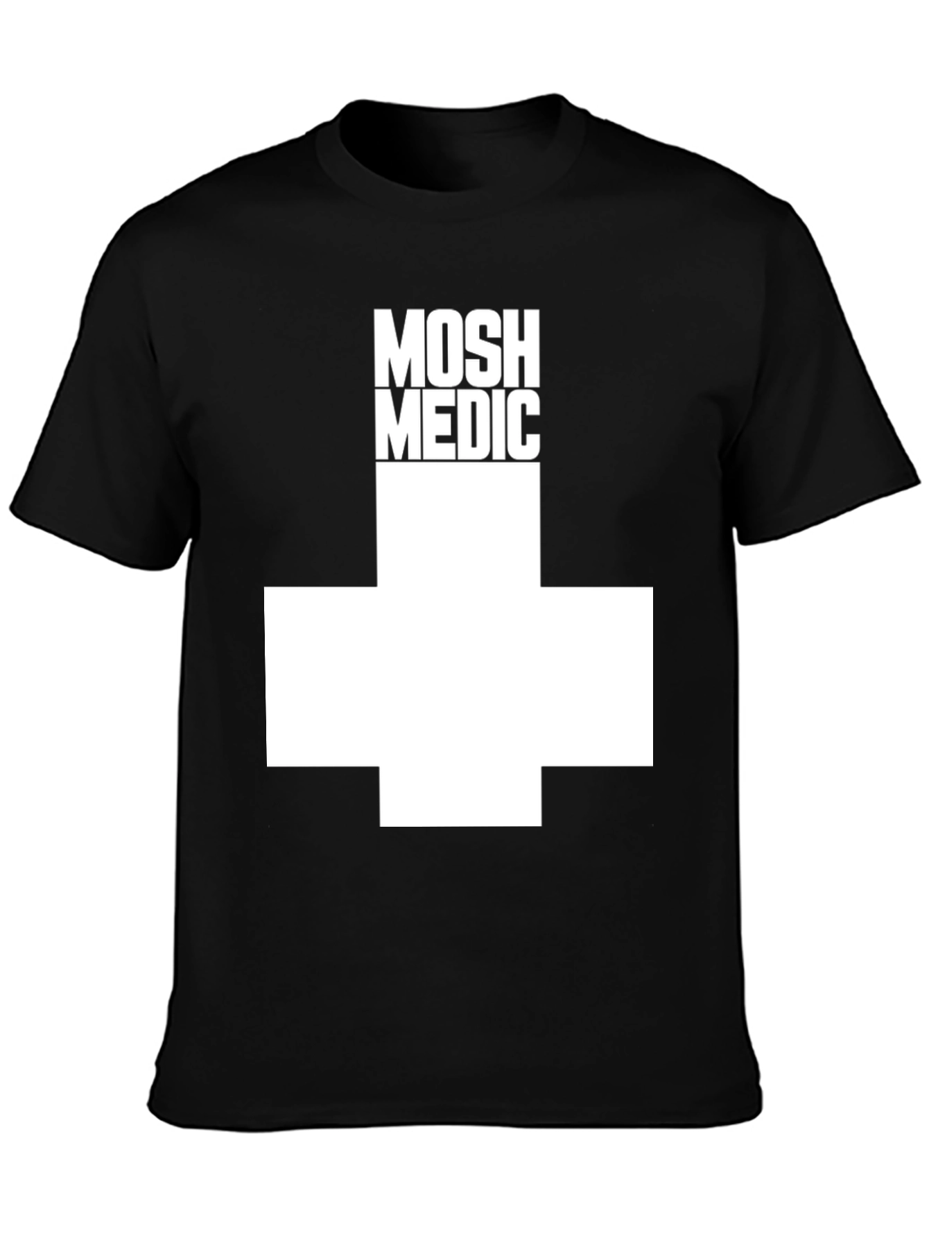Black MOSH MEDIC Tee - Black Graphic T-Shirt view 3