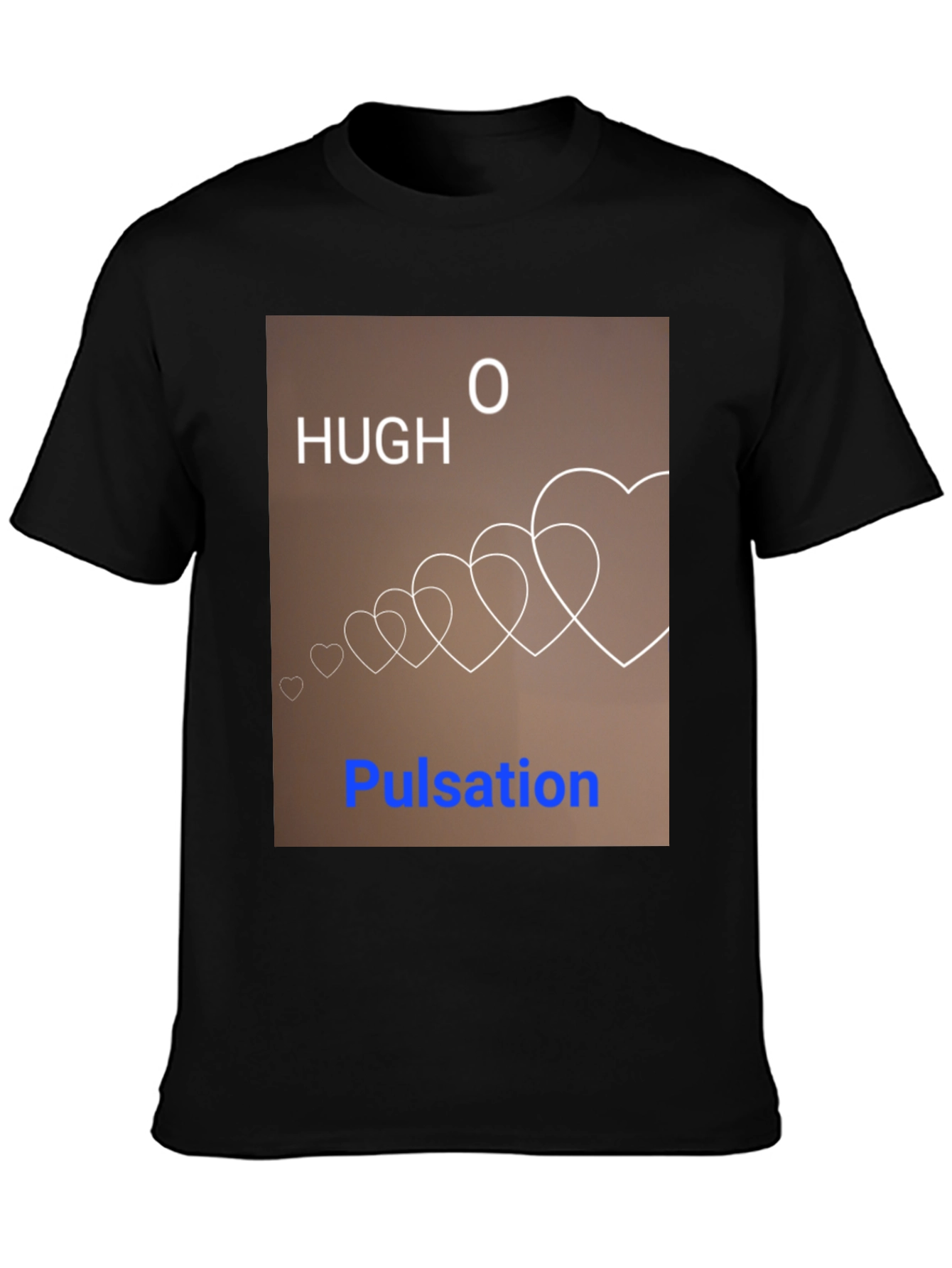 Black Hugh O Pulsation Graphic T-Shirt view 3
