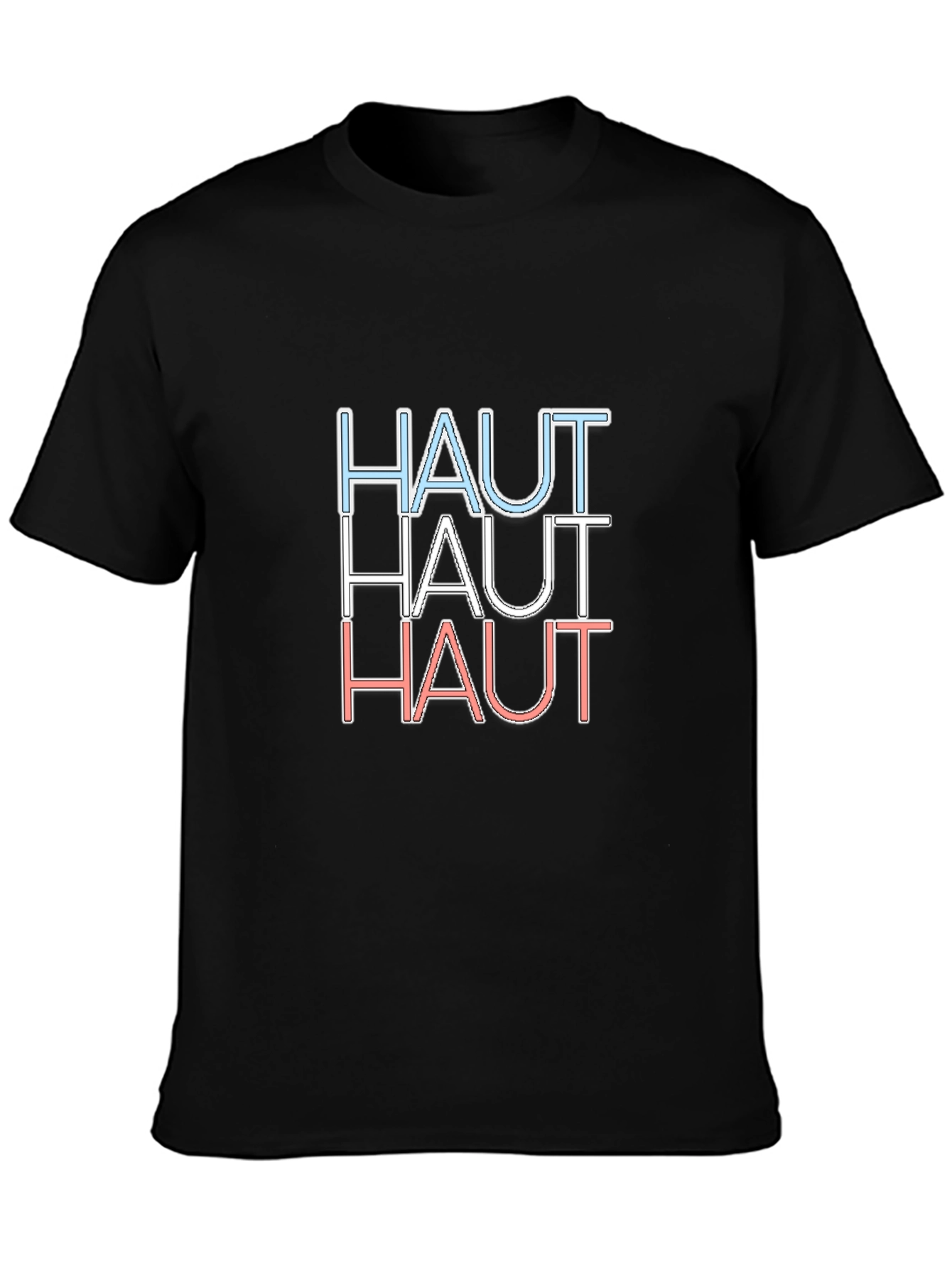 Black Haut T-Shirt - Retro 80s Style view 3