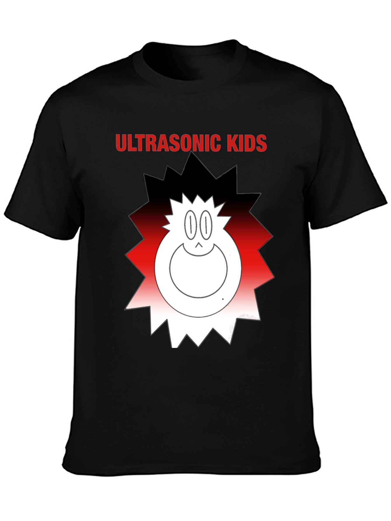 Black Ultrasonic Kids Graphic Tee - Funky Cartoon Design view 3