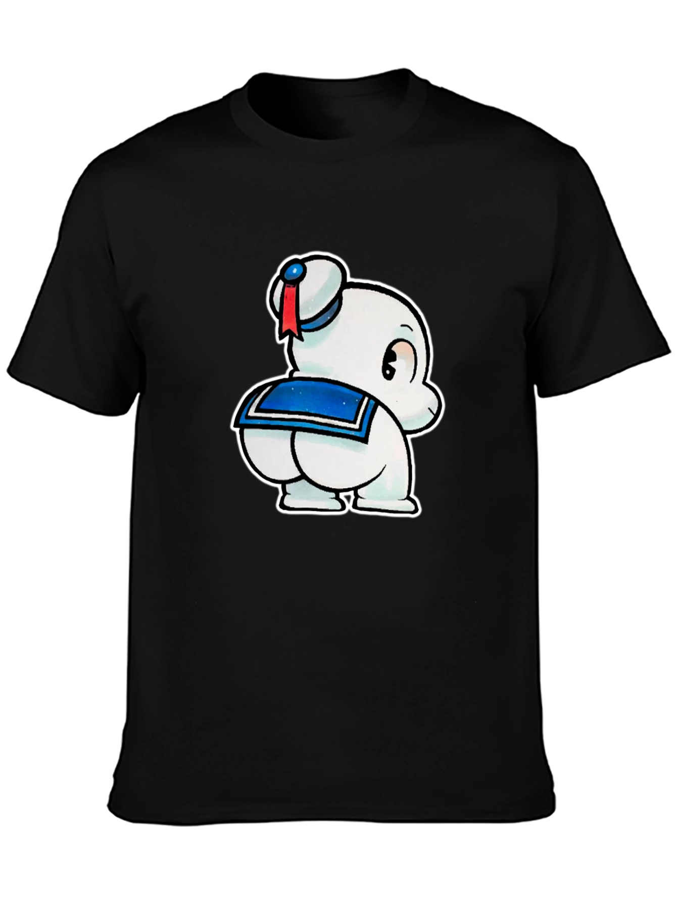 Black Novelty Cartoon Character T-Shirt view 3