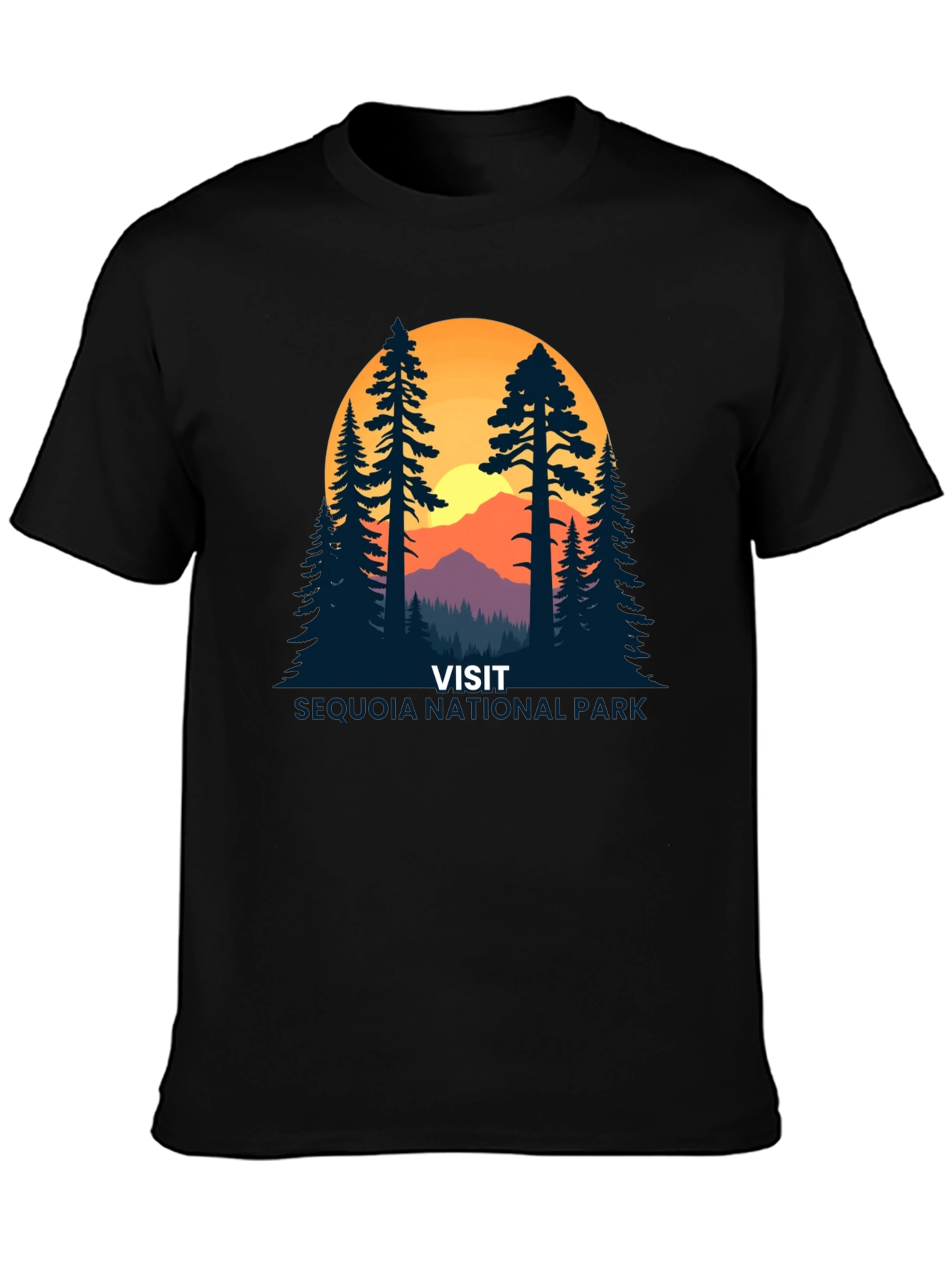 Black Sequoia National Park Graphic Tee view 3