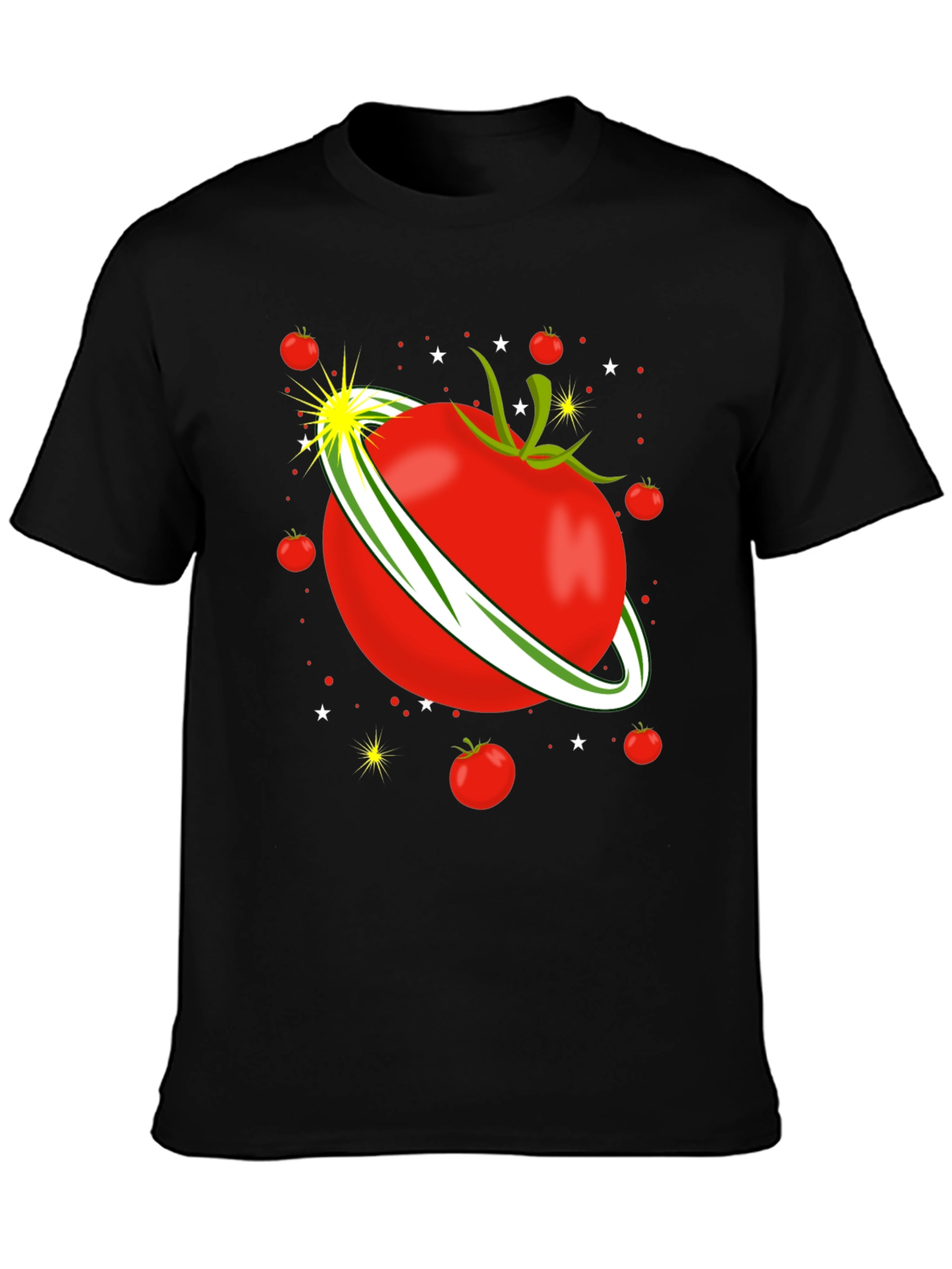 Black Tomato Planet Graphic T-Shirt view 3