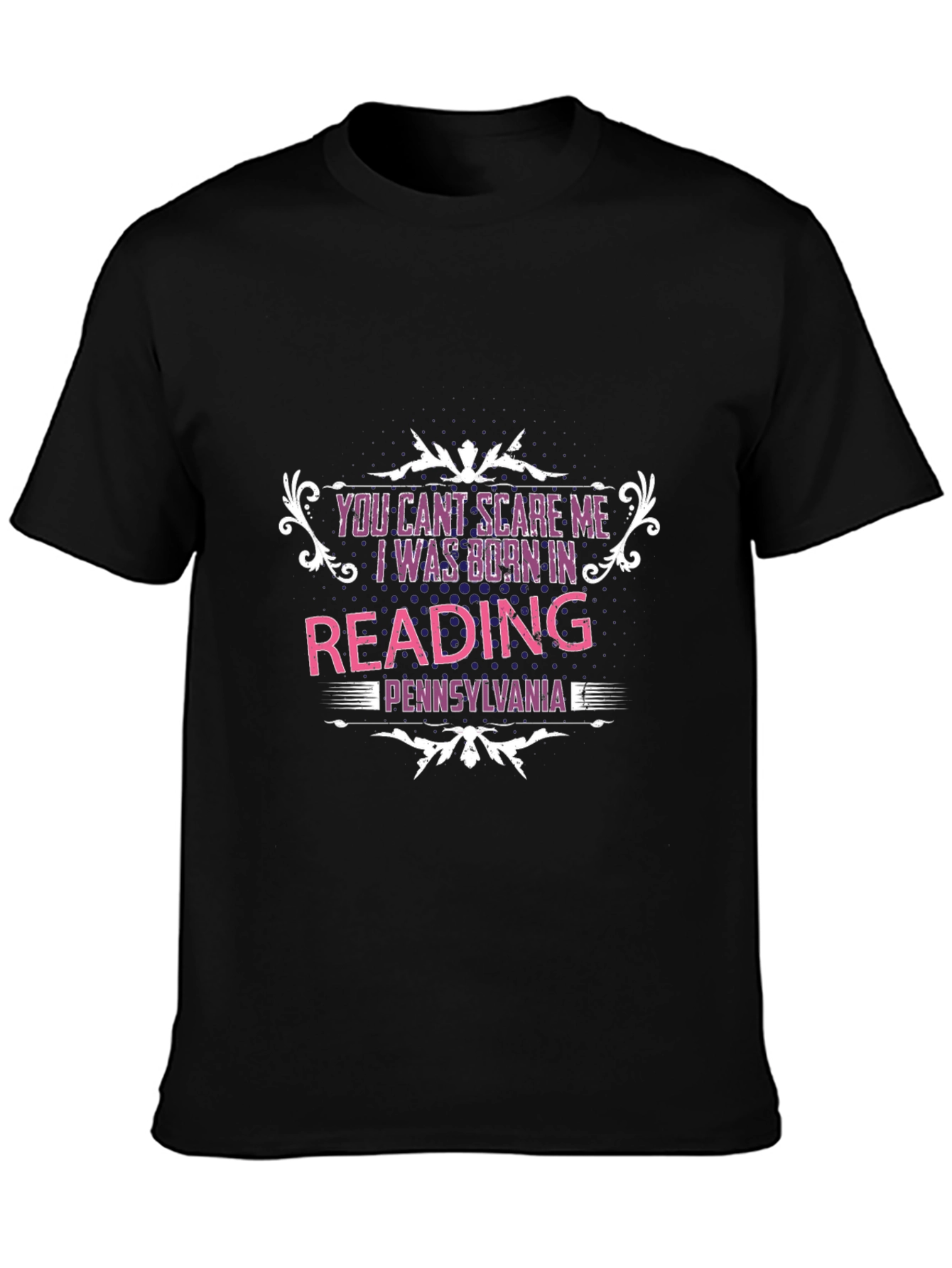 Black Reading Pennsylvania T-Shirt, Funny Birthday Gift Tee view 3
