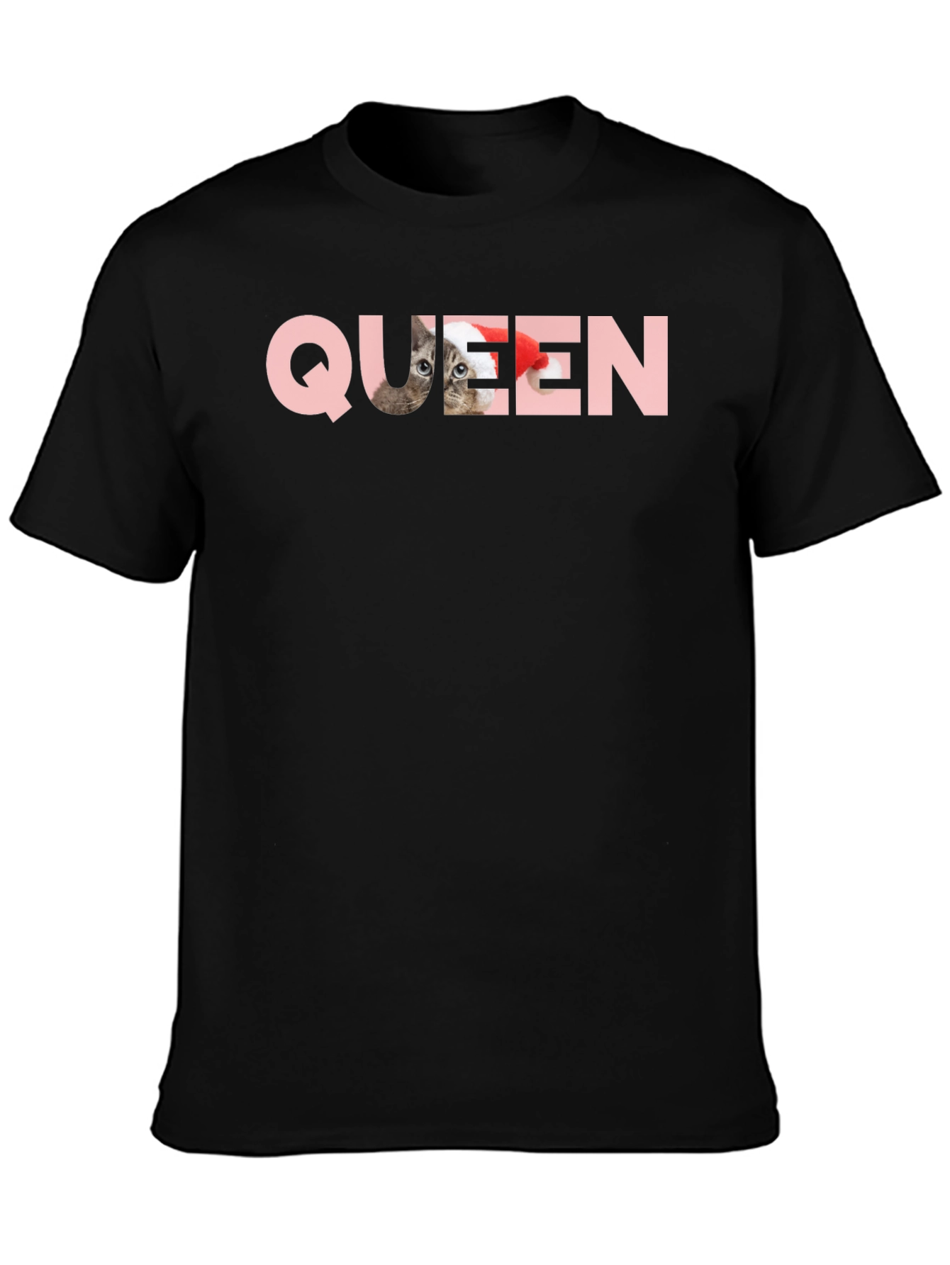 Black Queen Cat T-Shirt - Fun Novelty Tee view 3