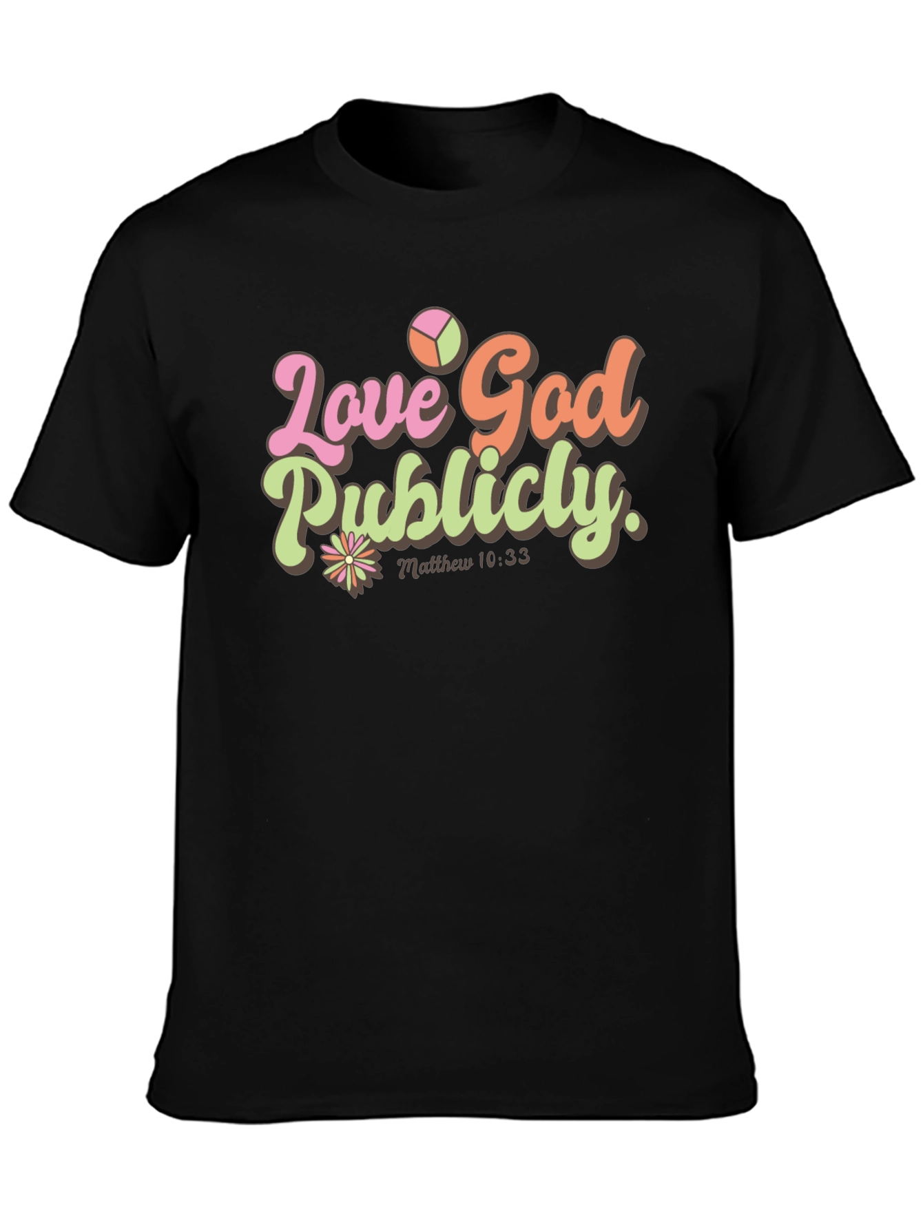 Black Love God Publicly Tee view 3