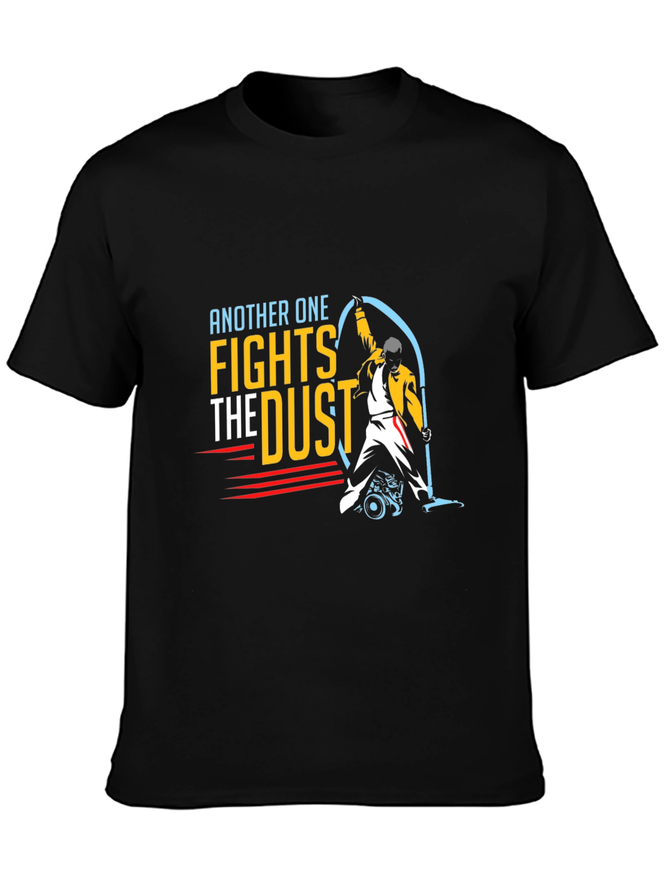 Black Another One Fights the Dust T-Shirt view 3