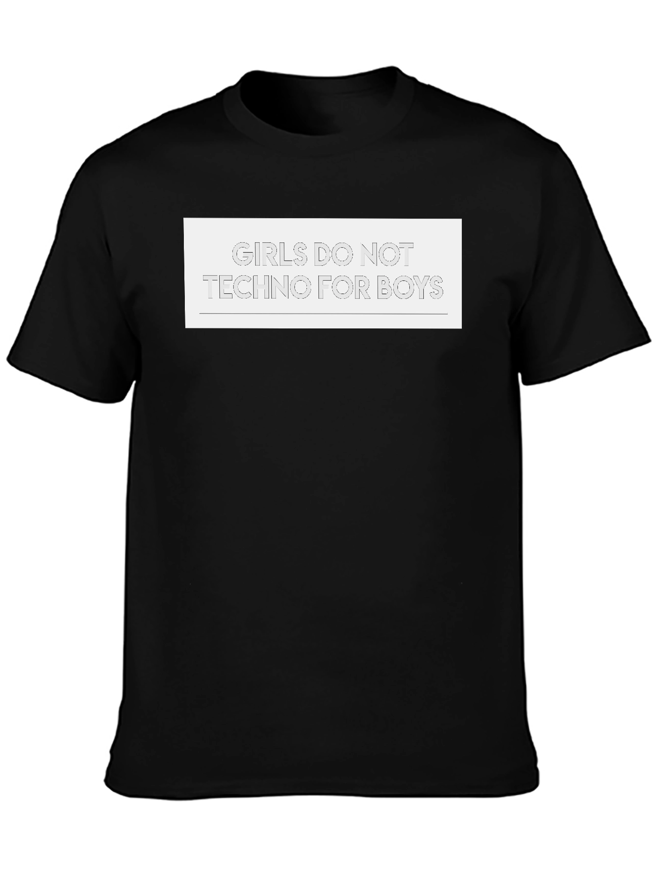 Black Girls Do Not Techno T-Shirt - Bold Graphic Tee view 3