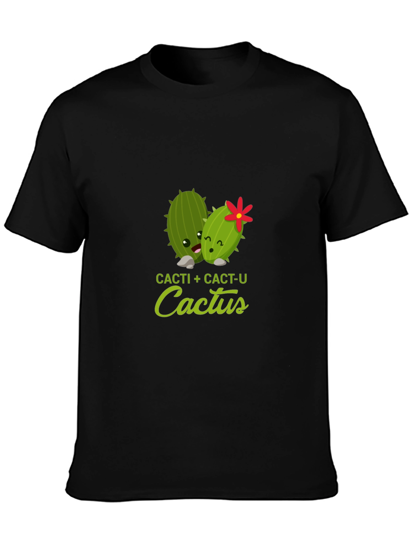 Cacti + Cact-U Cactus Graphic Tee - Black Cotton T-Shirt - 3