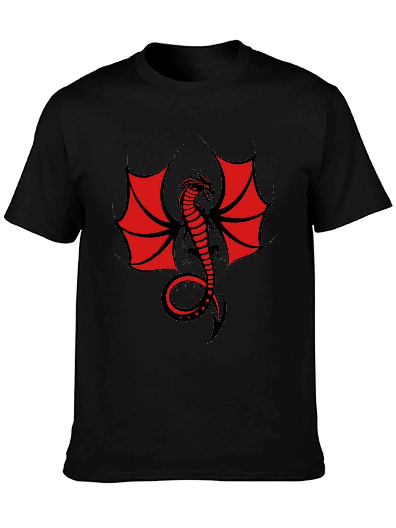 Dragon Graphic T-Shirt - Men's Black Tee - 3