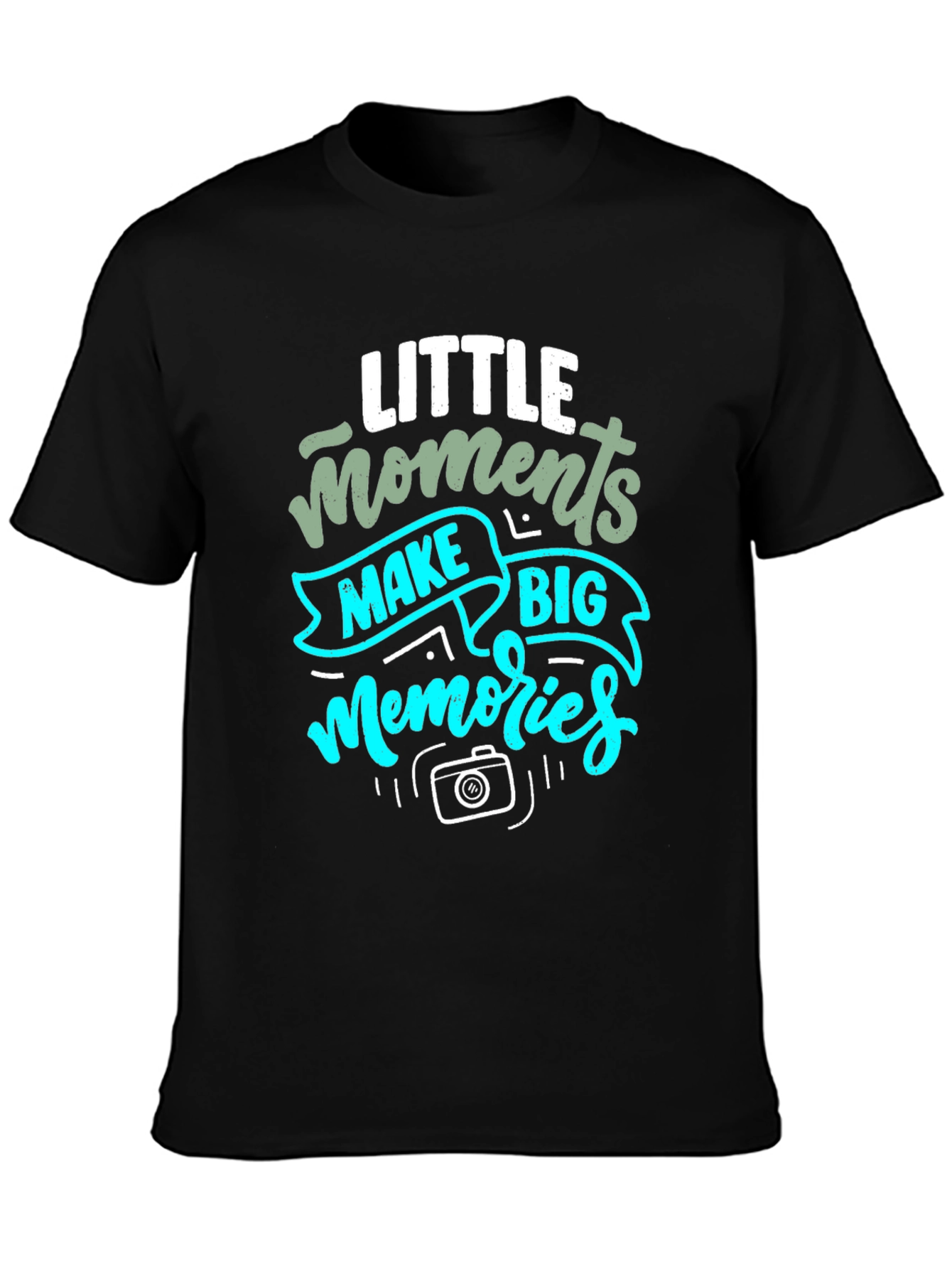 Black Little Moments Big Memories Graphic Tee view 3