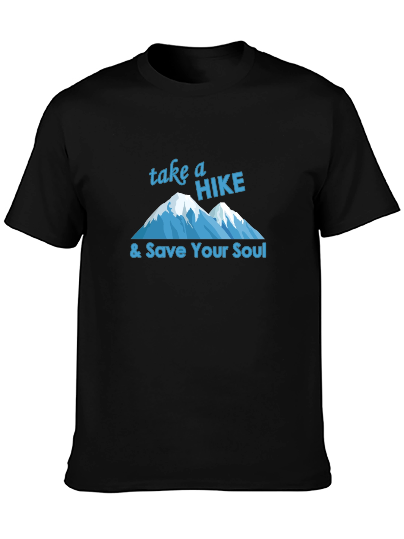 Black Take a Hike T-Shirt - Mountain Adventure Tee view 3
