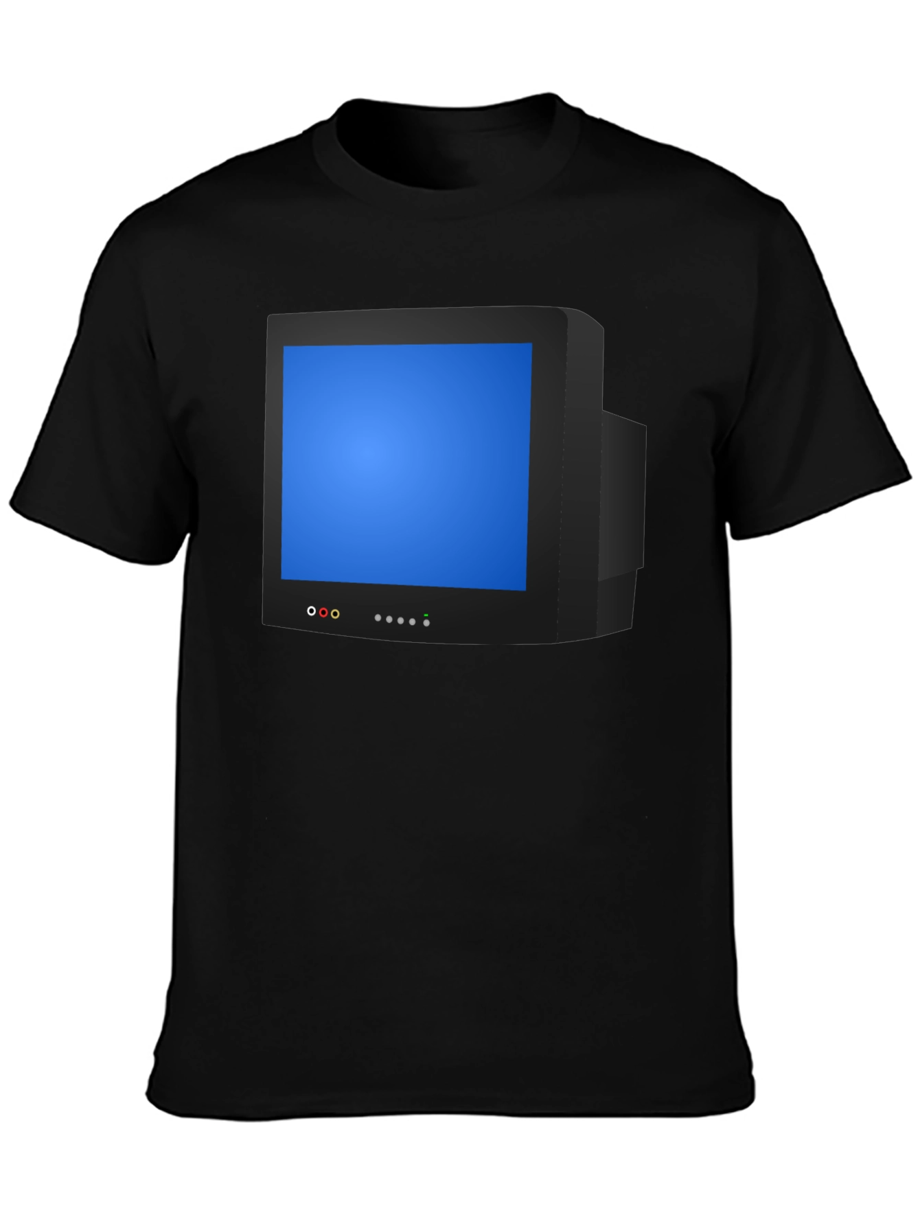 Black Retro TV Graphic Tee - Nostalgic Style view 3