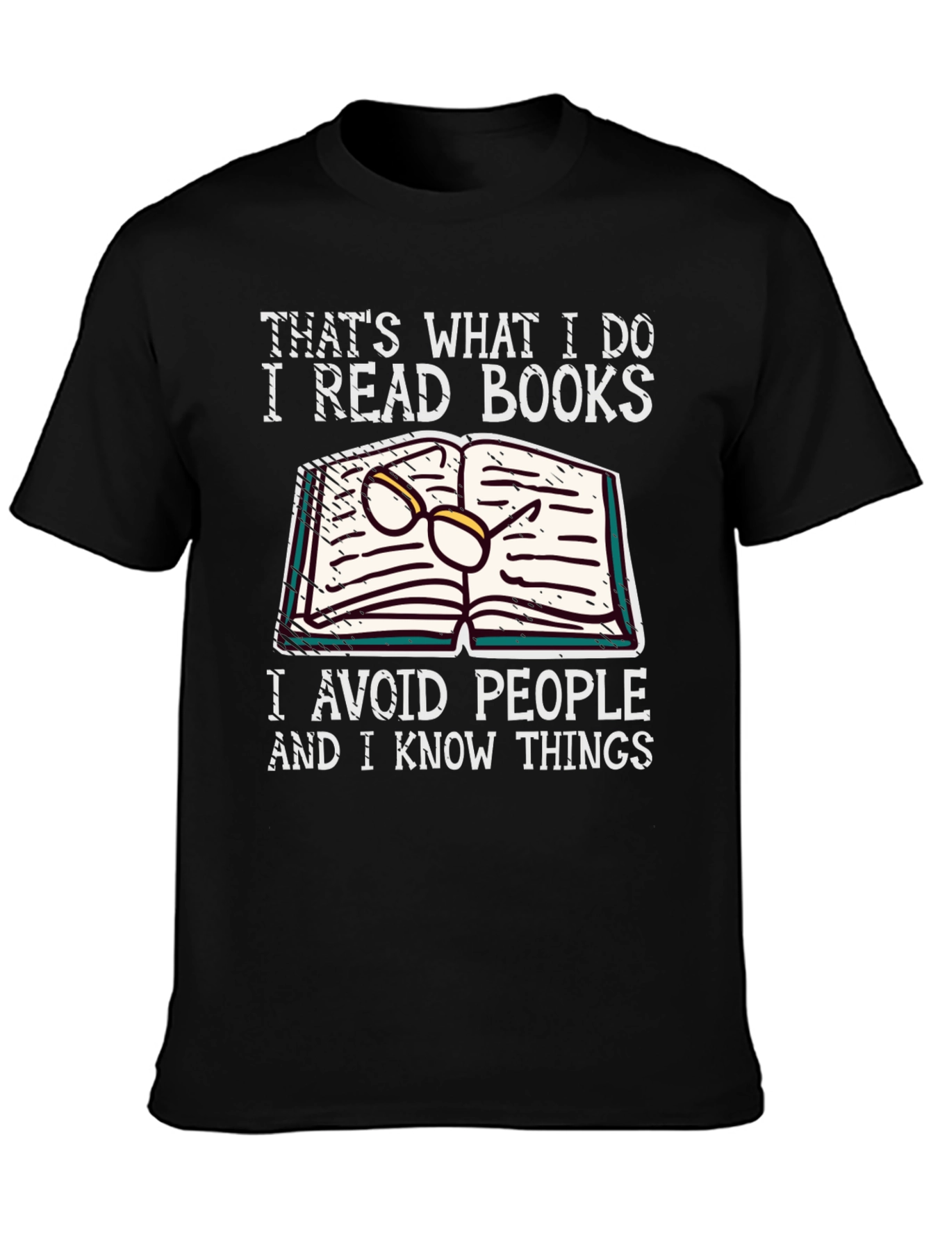 Black I Read Books Graphic Tee view 3