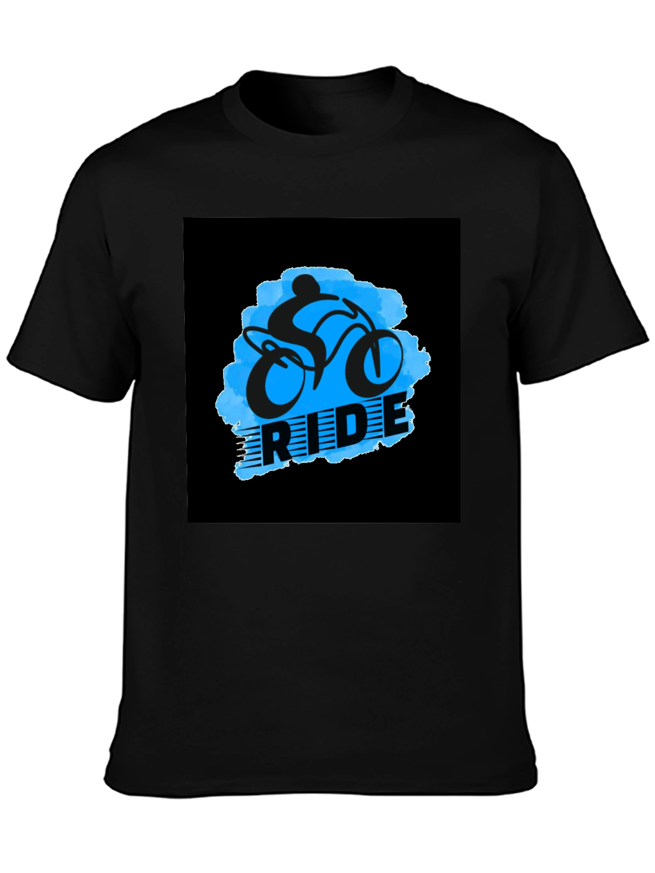 Black Ride Graphic Black T-Shirt view 3