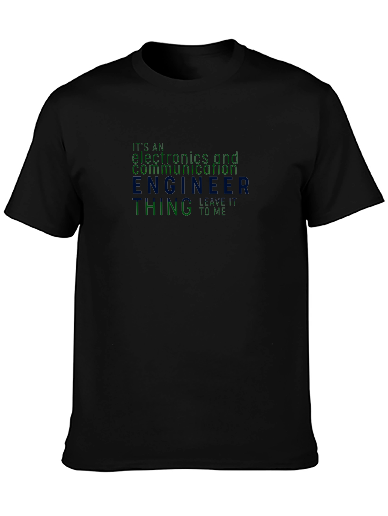 Black Electronics Engineer T-Shirt - Funny Engineering Gift view 3