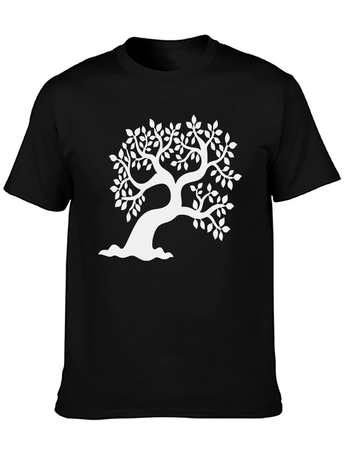 Black Tree of Life Graphic Tee - Nature Inspired Comfort view 3