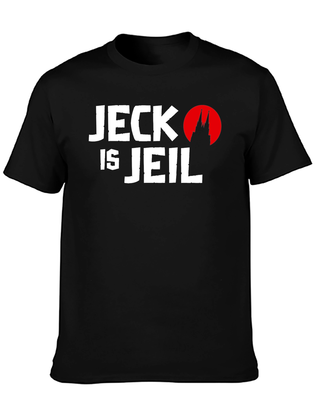 Black Jeck is Jeil T-Shirt - Black Crew Neck Graphic Tee view 3