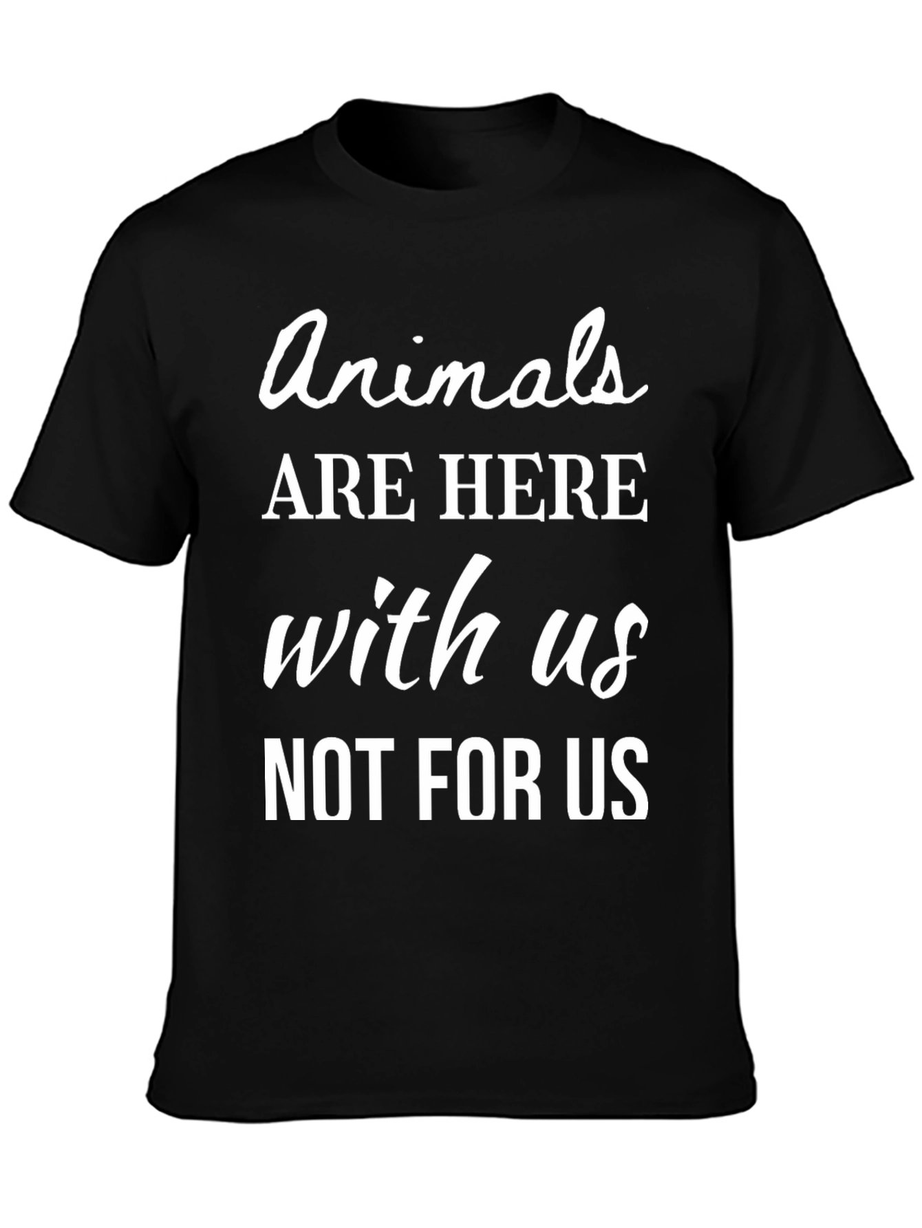 Black Animals Are Here With Us T-Shirt view 3