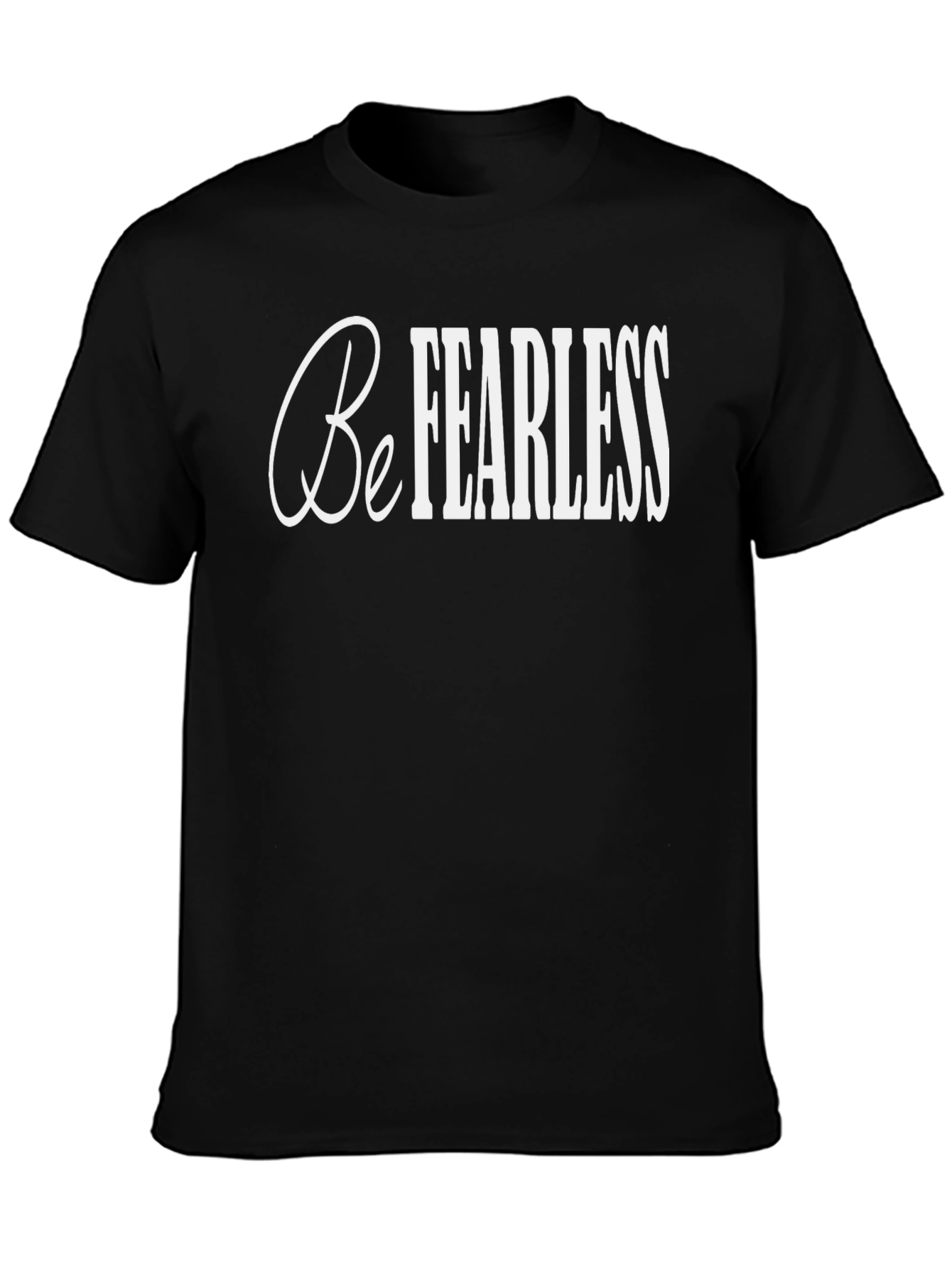 Black Be Fearless Graphic Tee - Mens Short Sleeve view 3