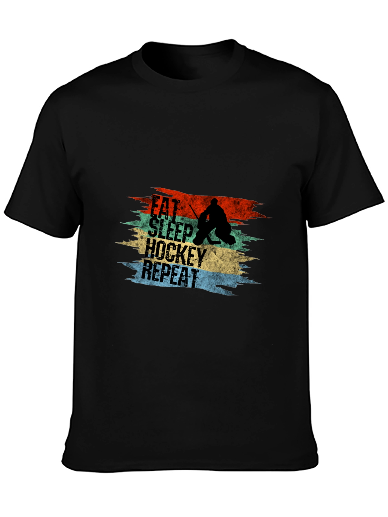 Eat Sleep Hockey Repeat Graphic Tee - 3