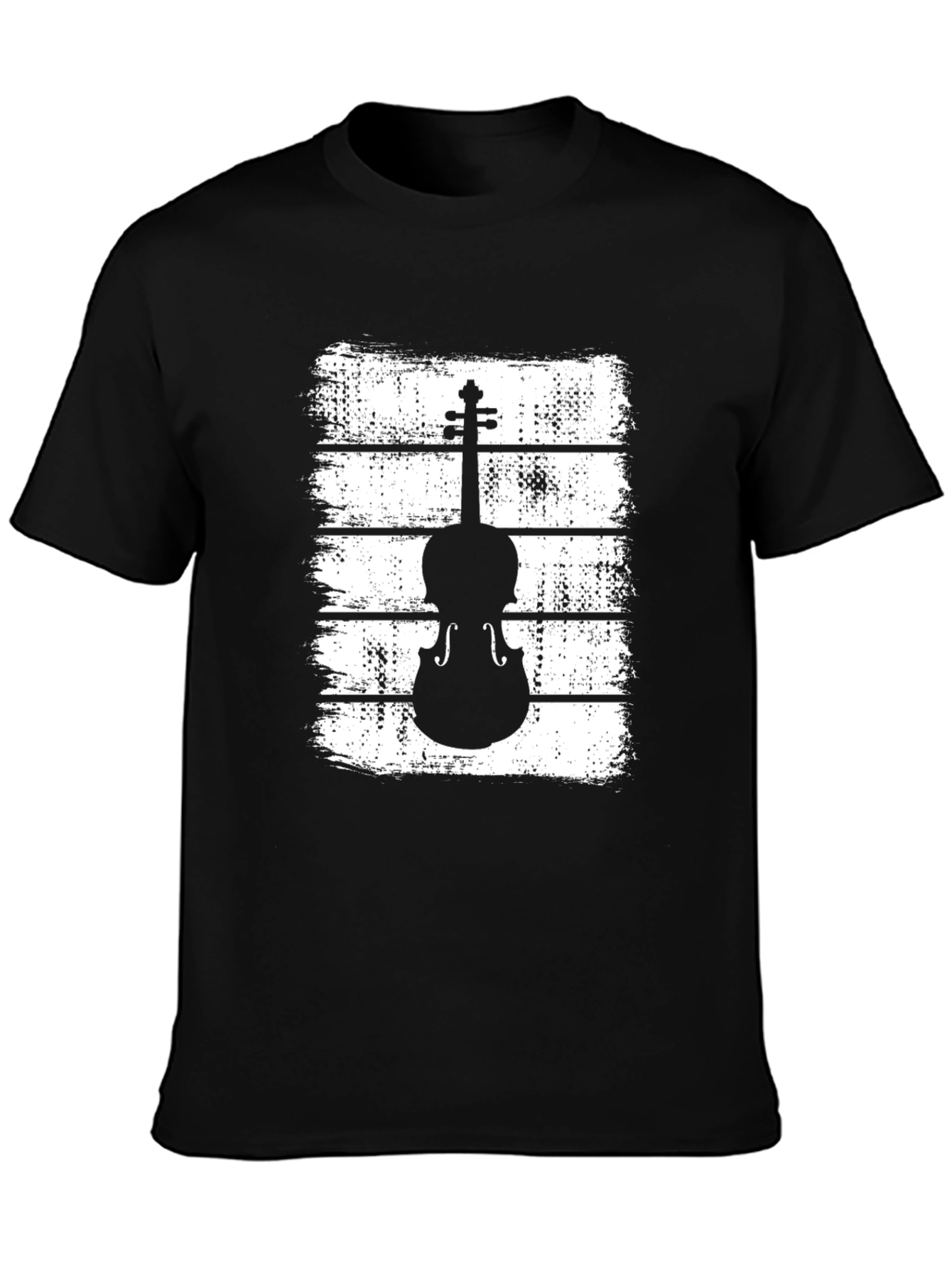 Black Violin Graphic T-Shirt - Musical Instrument Tee view 3