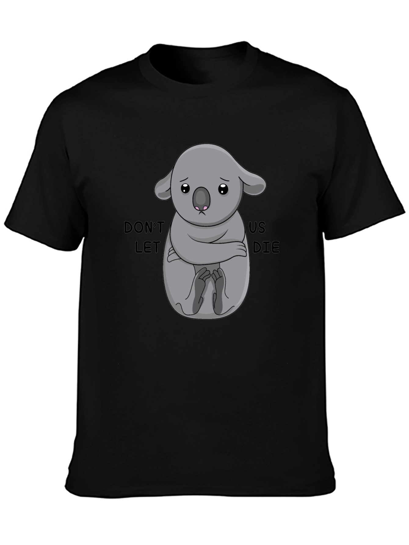 Black Save the Koalas T-Shirt - Black view 3