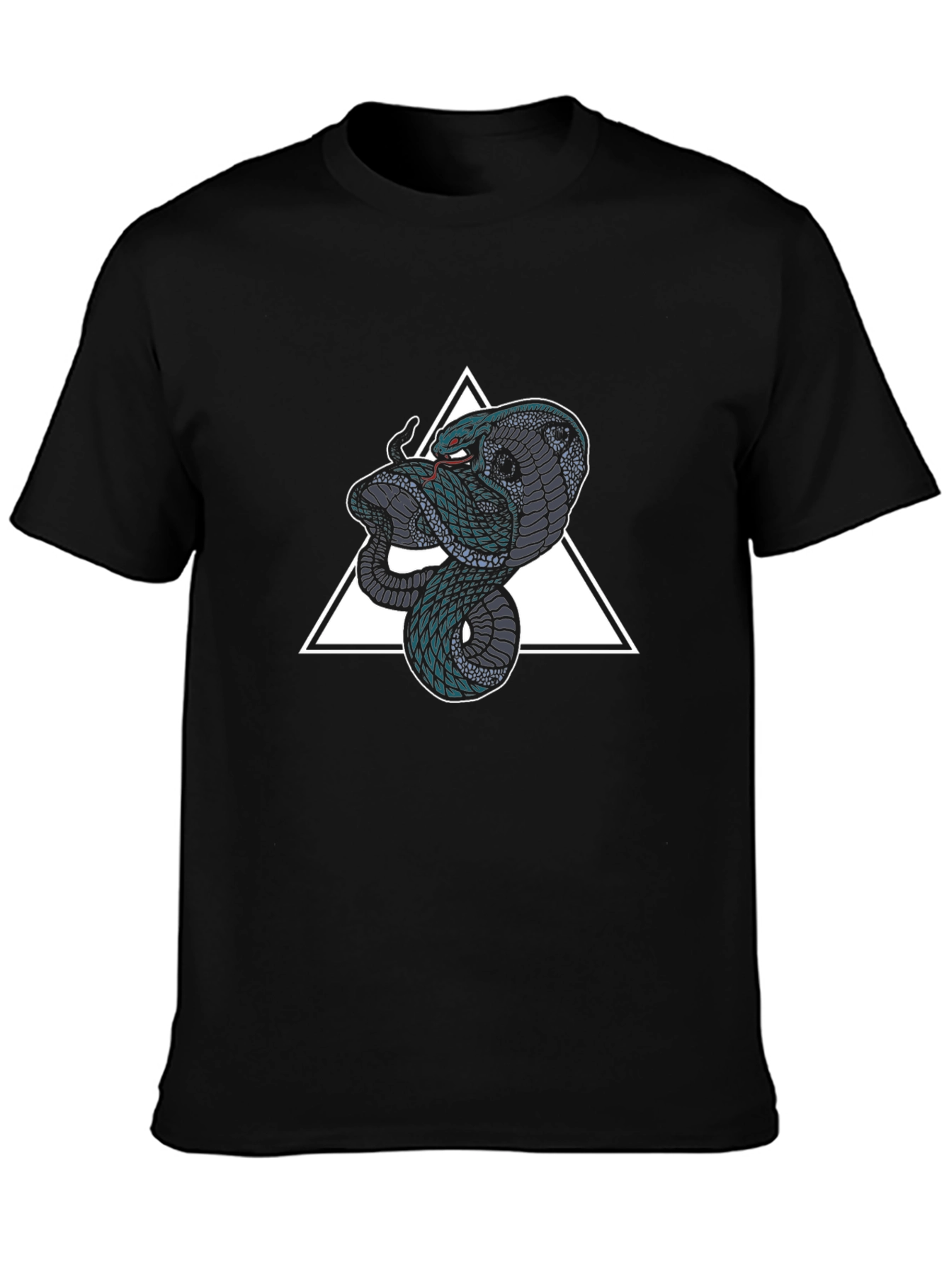 Cobra Triangle Graphic Tee - Mens Black T-Shirt - 3