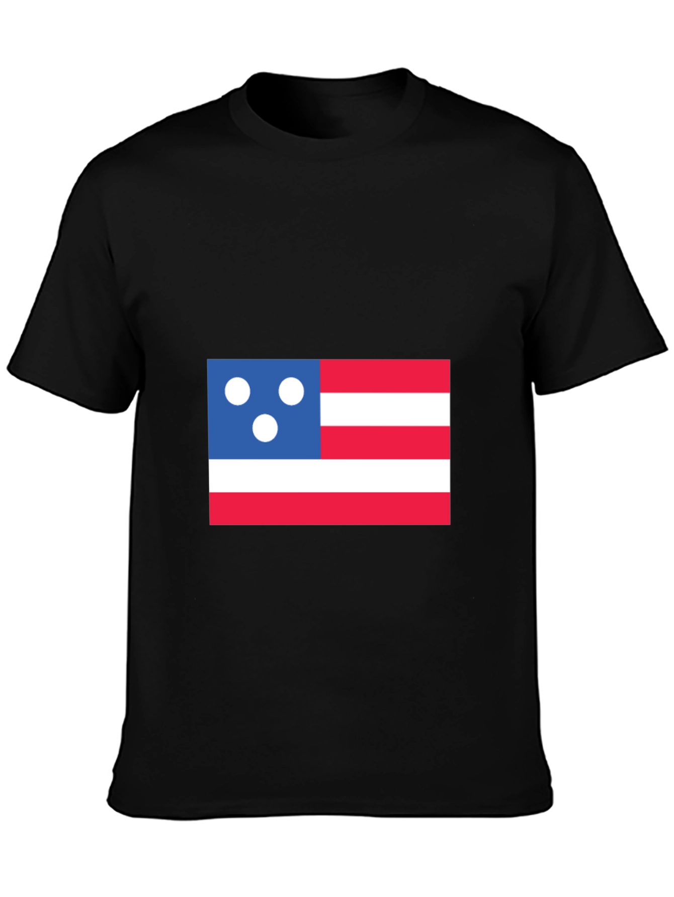 Black Patriotic Graphic T-Shirt - Novelty Design view 3