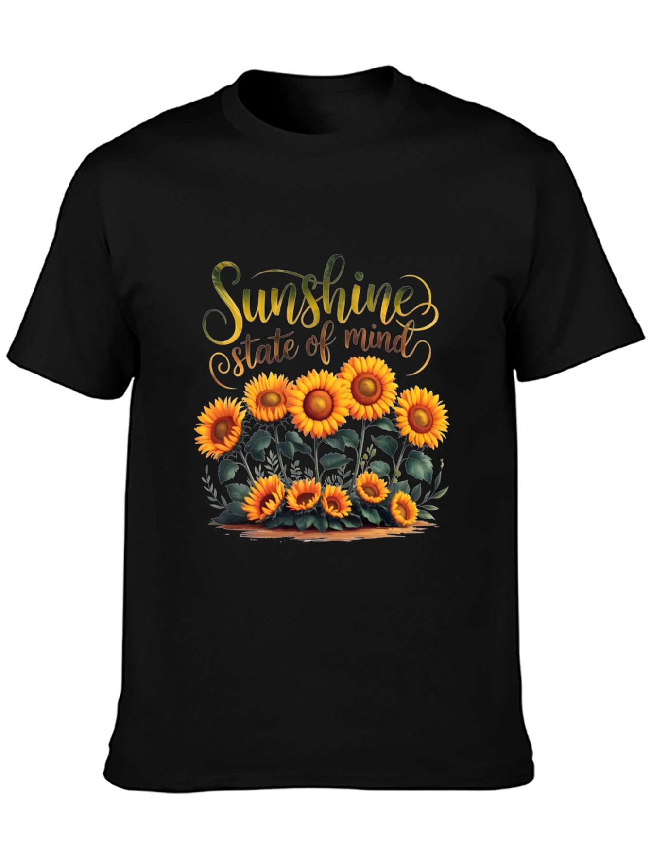 Black Sunshine State of Mind Graphic Tee view 3