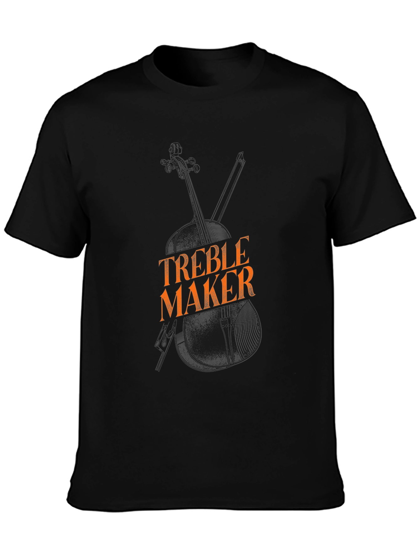 Black Treble Maker T-Shirt - Musical Humor Tee view 3